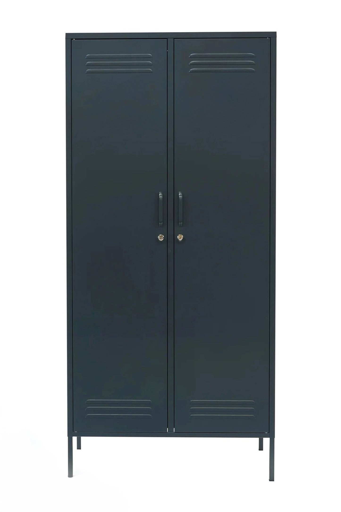 Double Swirl in Twisted Liquorice - Modern Steel Locker Wardrobe - Storage Cupboard