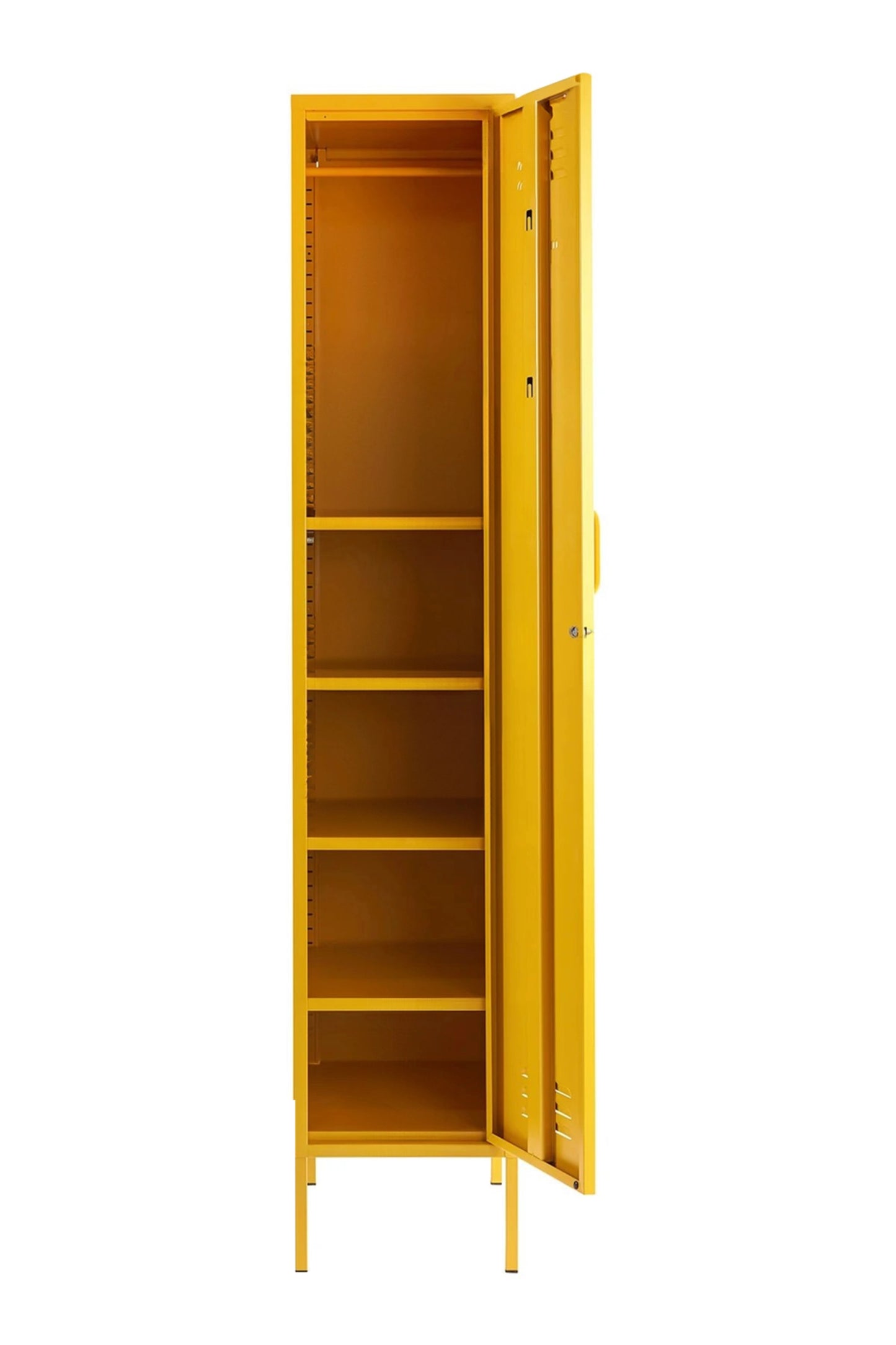 Single Dip in Butter Salted Caramel - Modern Steel Locker - Storage Cupboard - Right Door Opening