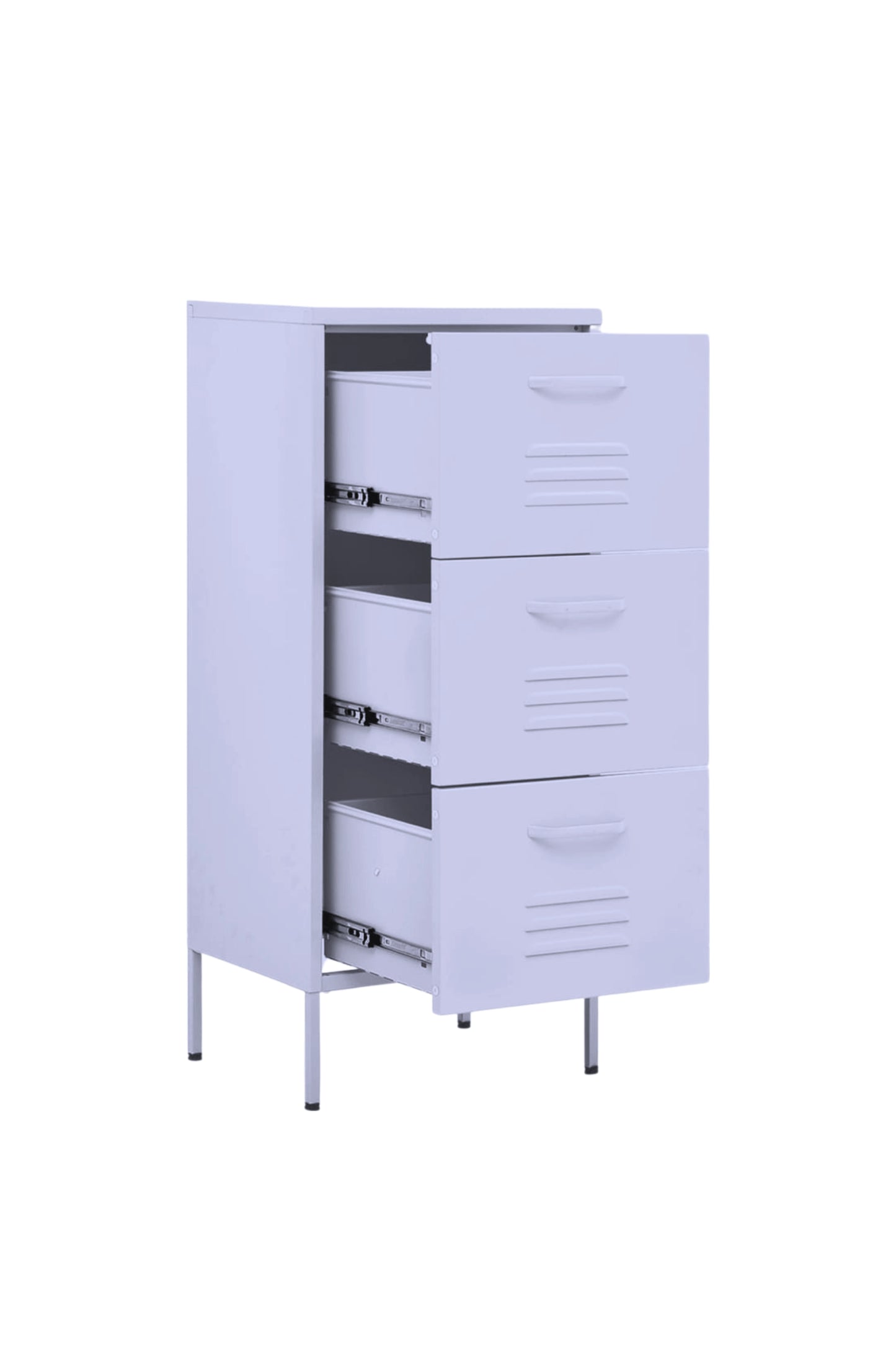 Triple Treat in Taro Milk - Modern 3 Door Drawer- Storage Drawer
