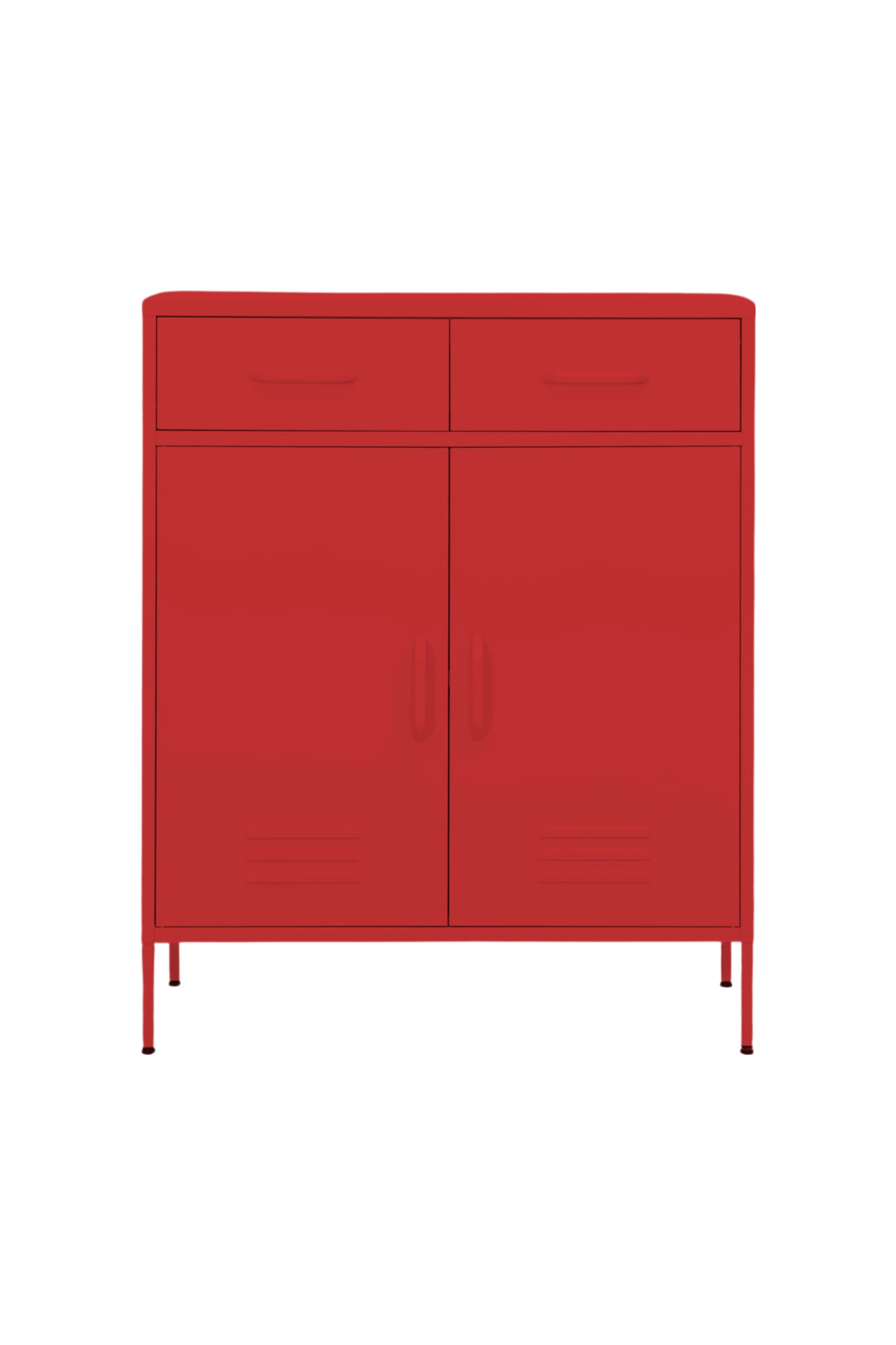 Double Scoop in Cherry Bombshell - Modern Media Cabinet-Storage Cabinet
