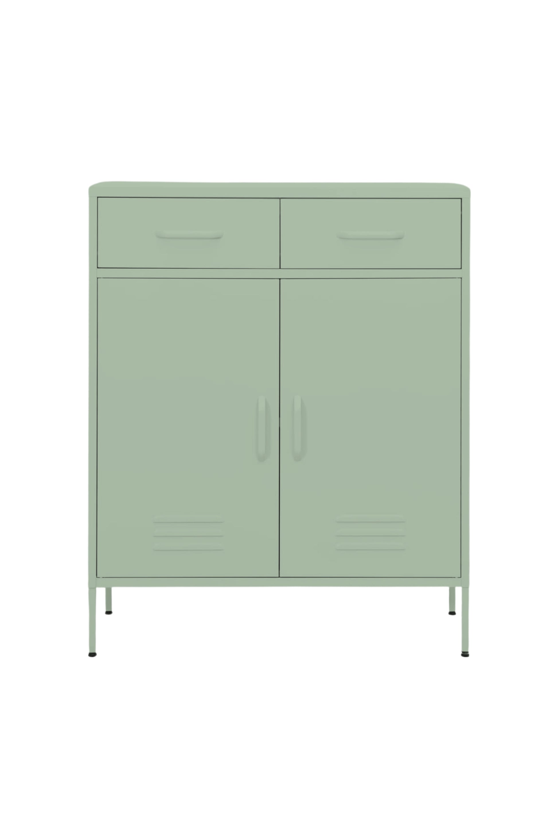 Double Scoop in Cool Mint - Modern Media Cabinet-Storage Cabinet