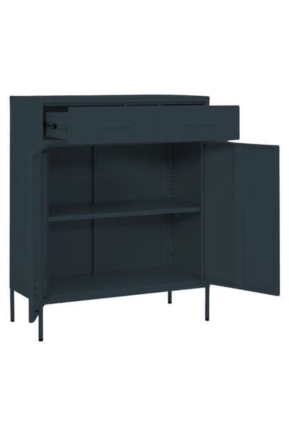 Double Scoop in Twisted Liquorice - Modern Media Cabinet-Storage Cabinet