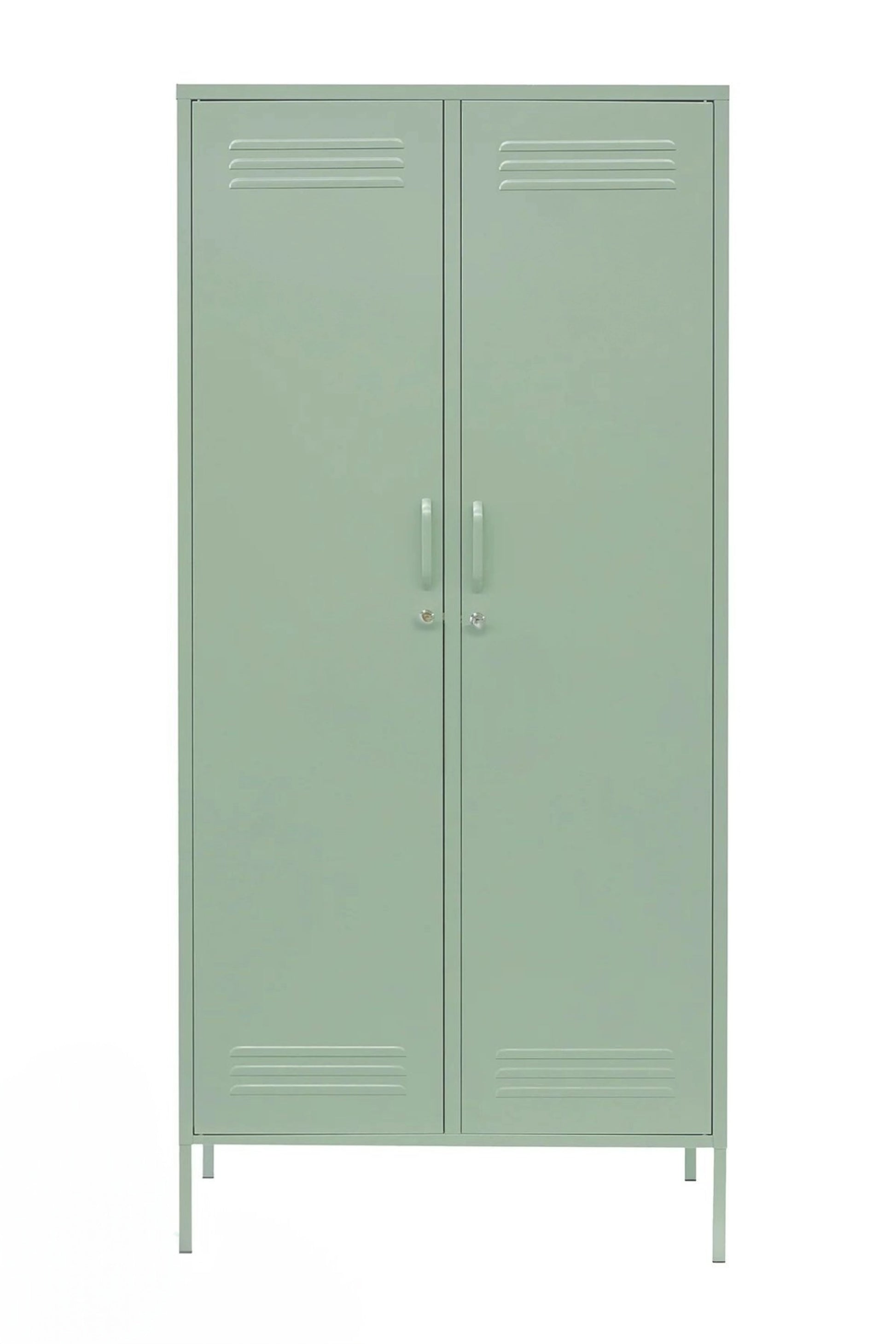 Double Swirl in Cool Mint - Modern Steel Locker Wardrobe - Storage Double Swirl in Cool Mint - Modern Steel Locker Wardrobe - Storage