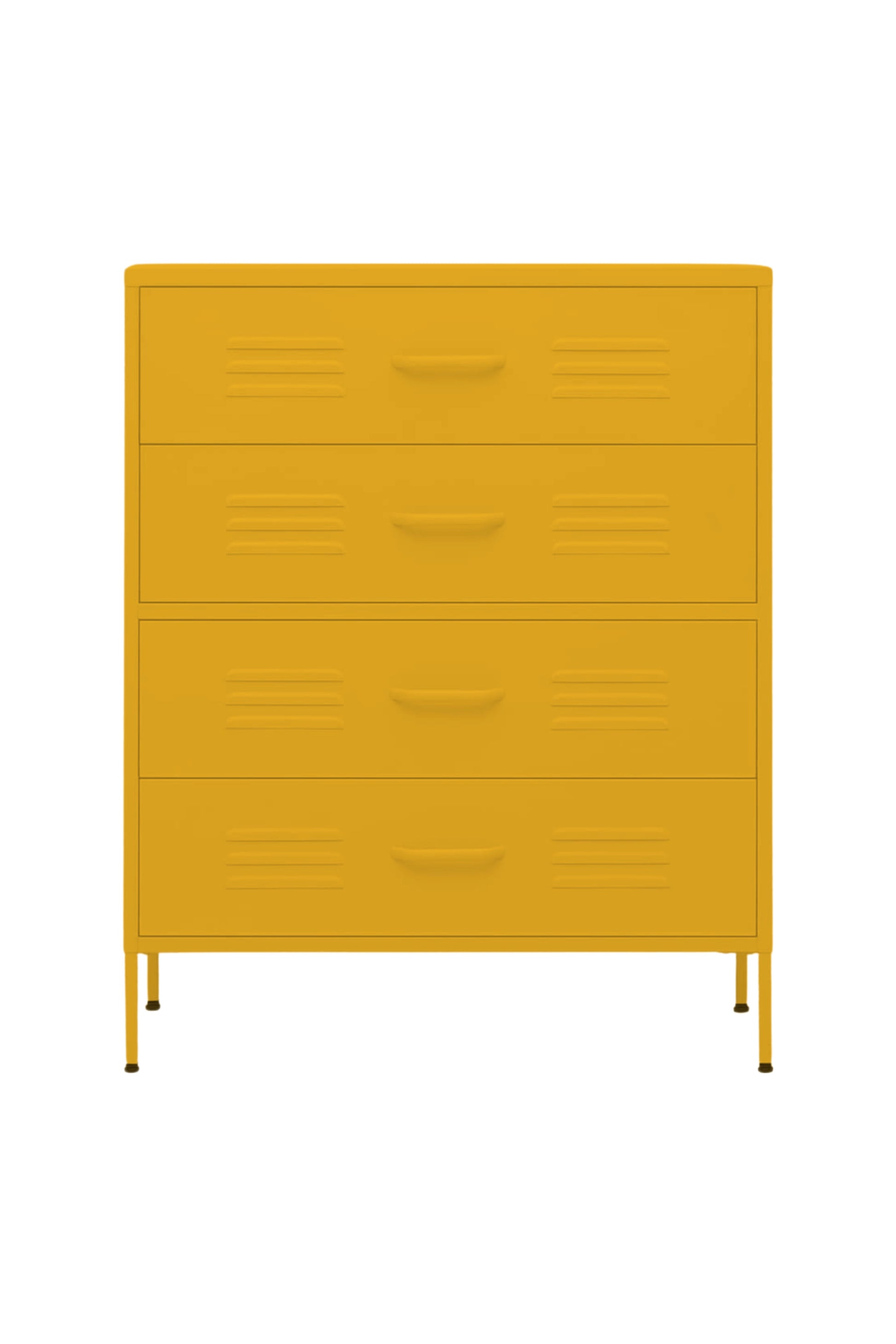 Quattro Treat in Butter Salted Caramel - Modern 4 Door Drawer- Storage Drawer