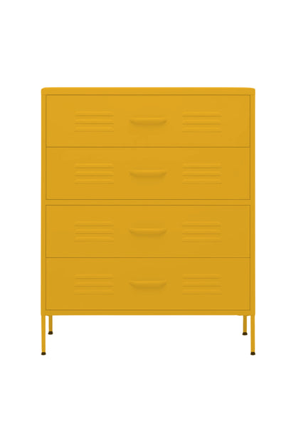 Quattro Treat in Butter Salted Caramel - Modern 4 Door Drawer- Storage Drawer