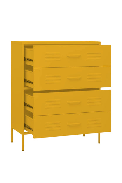 Quattro Treat in Butter Salted Caramel - Modern 4 Door Drawer- Storage Drawer