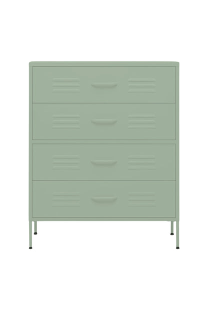 Quattro Treat in Cool Mint - Modern 4 Door Drawer- Storage Drawer