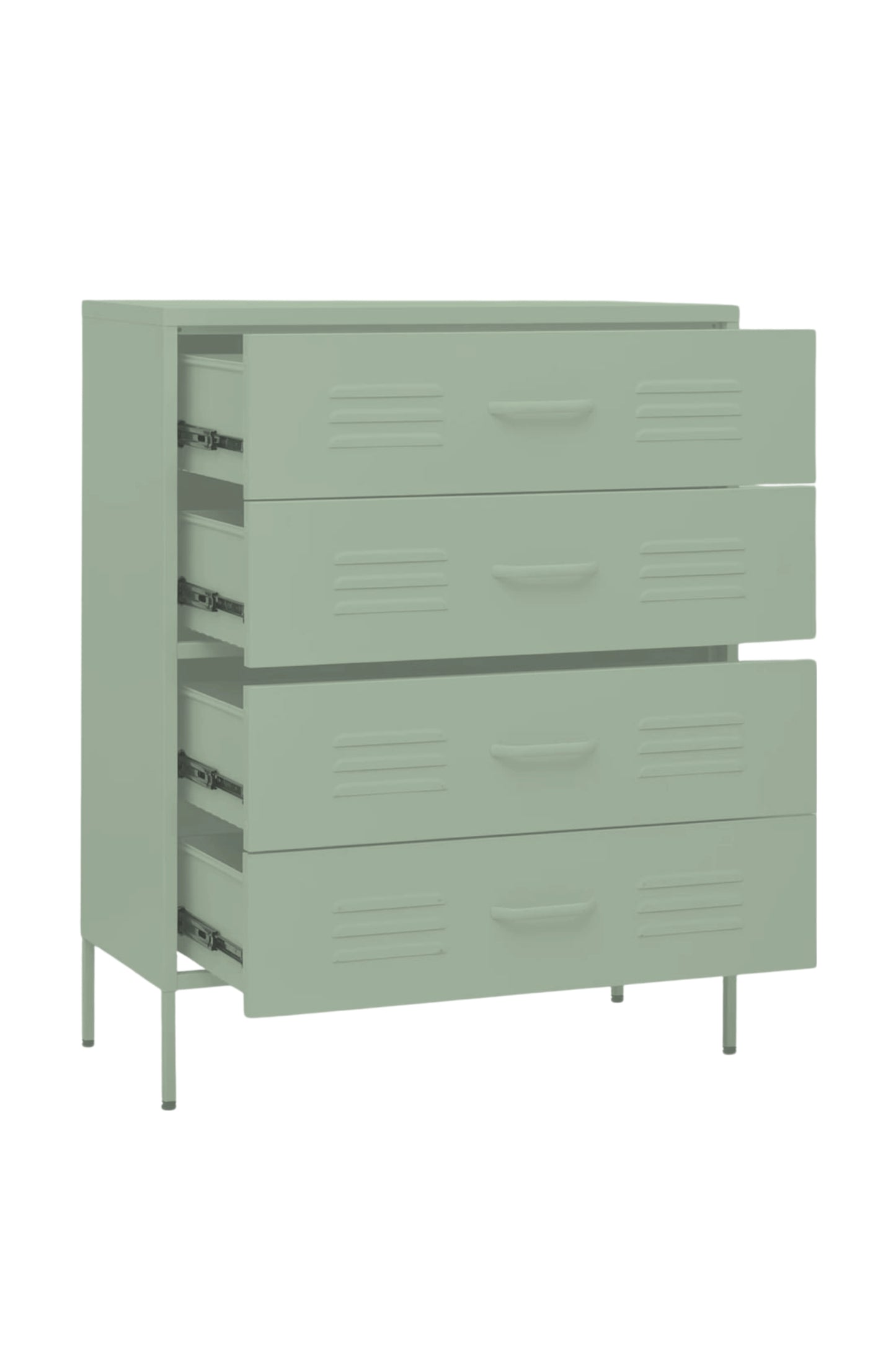Quattro Treat in Cool Mint - Modern 4 Door Drawer- Storage Drawer