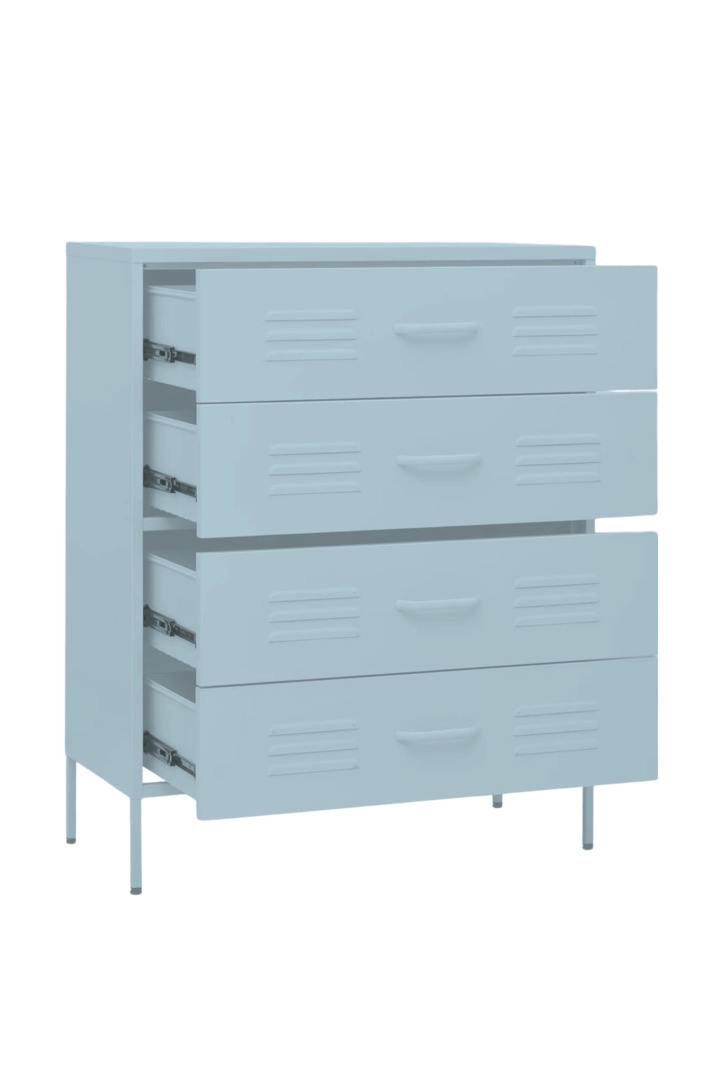 Quattro Treat in Double Bubblegum - Modern 4 Door Drawer- Storage Drawer