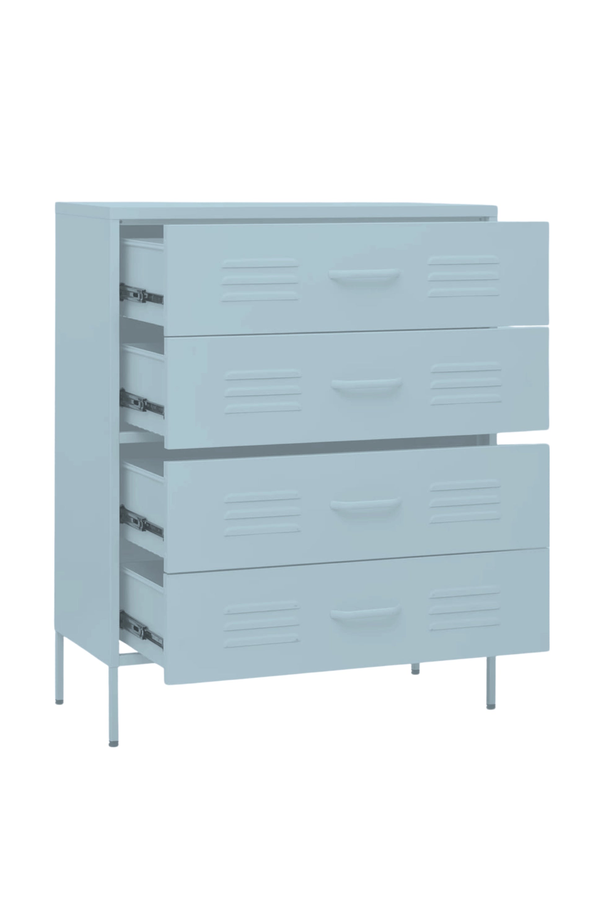 Quattro Treat in Double Bubblegum - Modern 4 Door Drawer- Storage Drawer