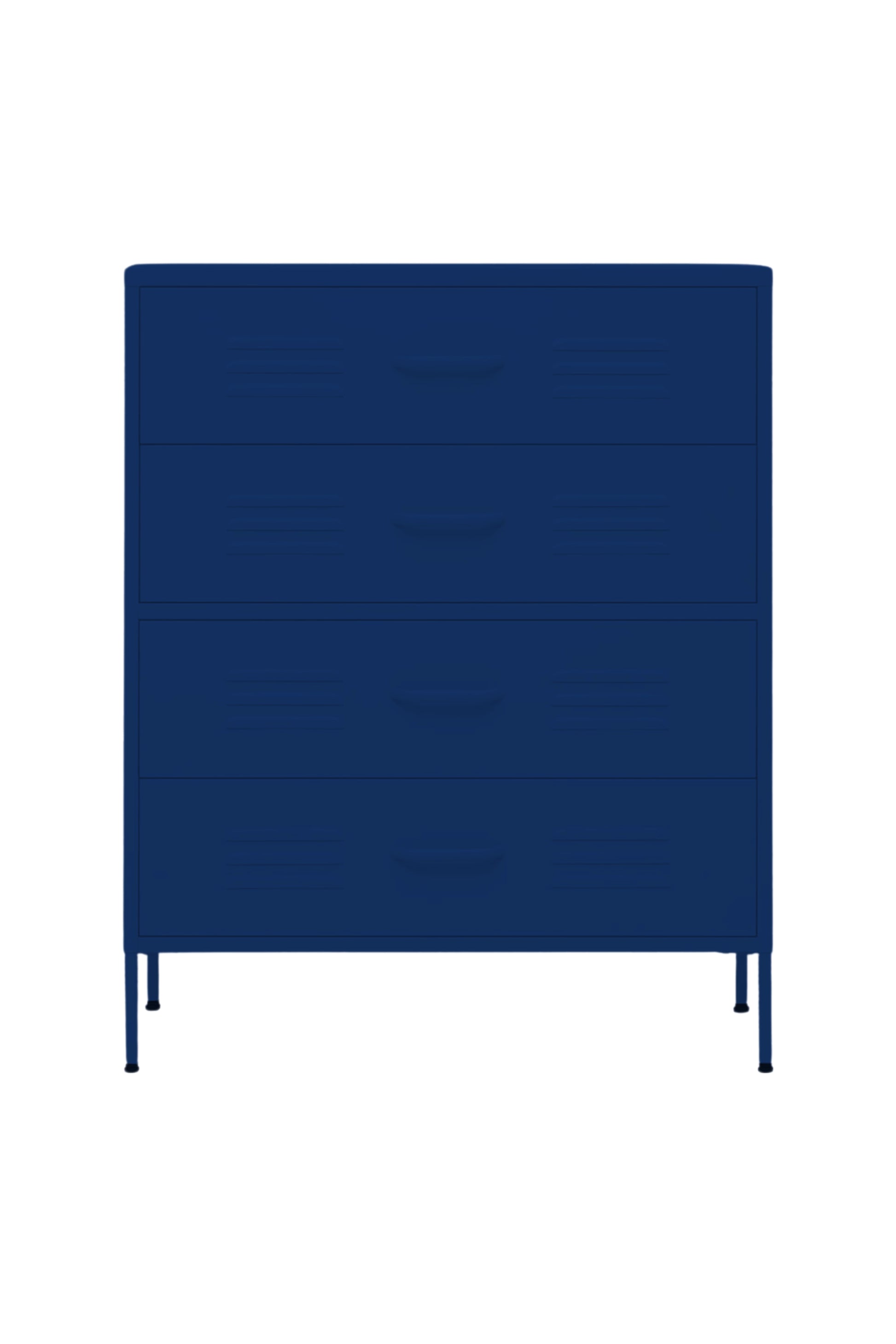 Quattro Treat in Midnight Blueberry - Modern 4 Door Drawer- Storage Drawer