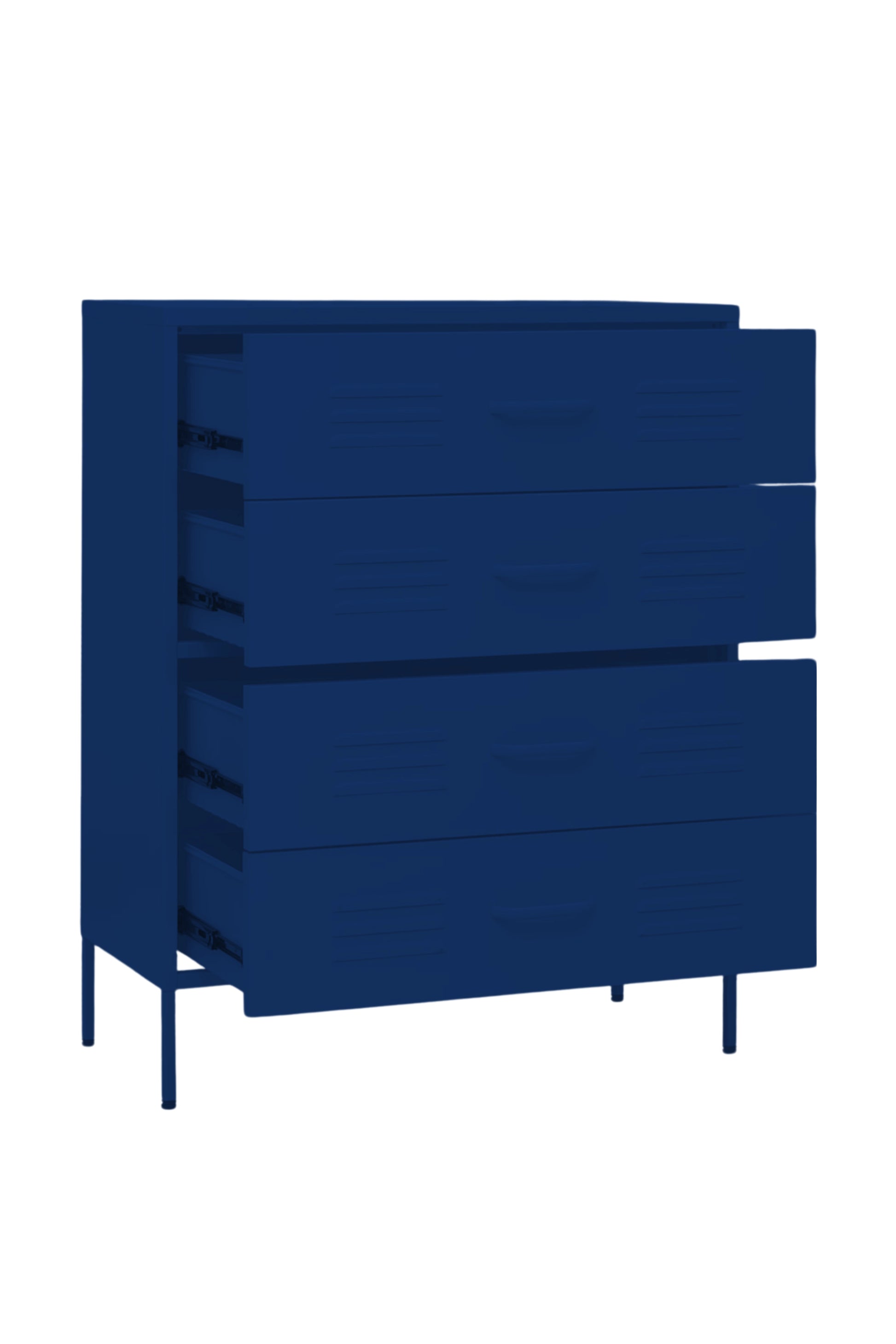 Quattro Treat in Midnight Blueberry - Modern 4 Door Drawer- Storage Drawer