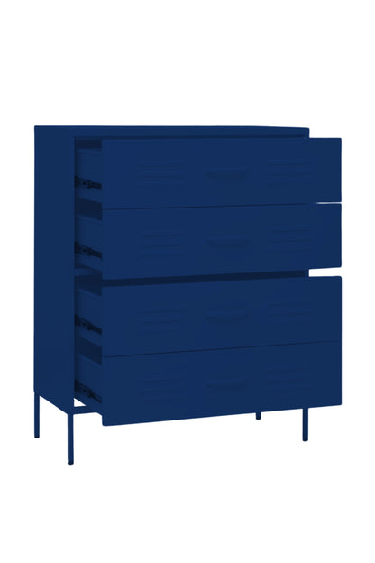Quattro Treat in Midnight Blueberry - Modern 4 Door Drawer- Storage Drawer