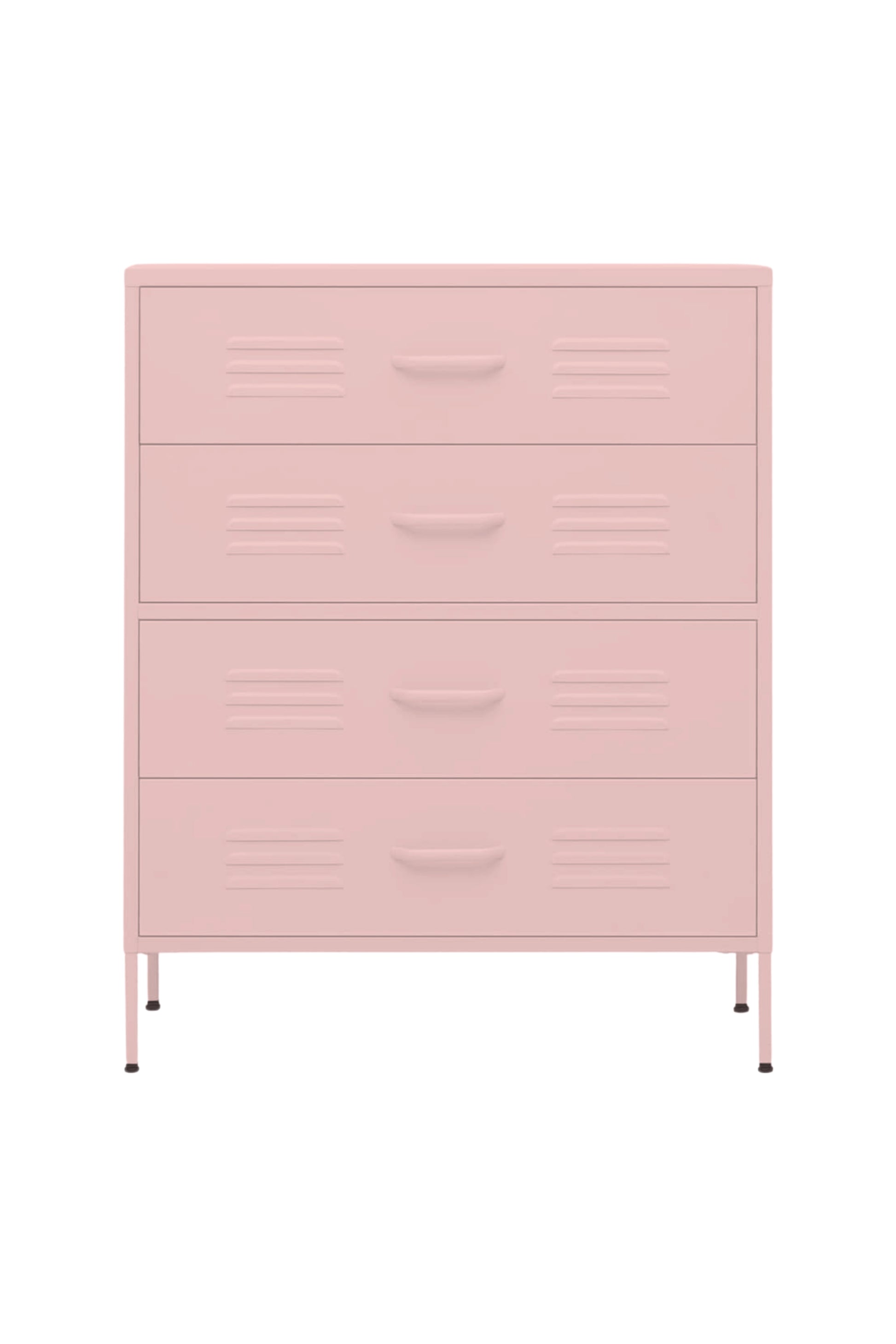Quattro Treat in Strawberry Cupcake - Modern 4 Door Drawer- Storage Drawer