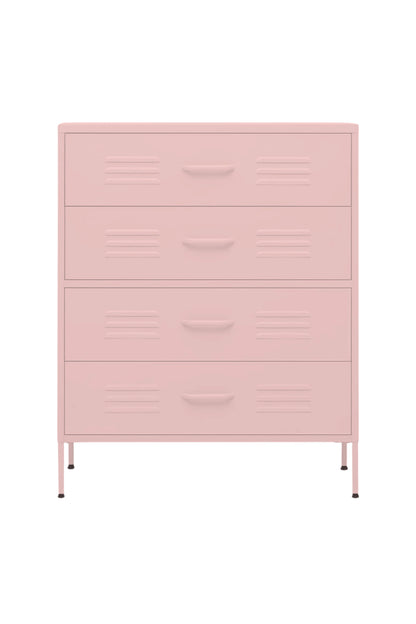 Quattro Treat in Strawberry Cupcake - Modern 4 Door Drawer- Storage Drawer