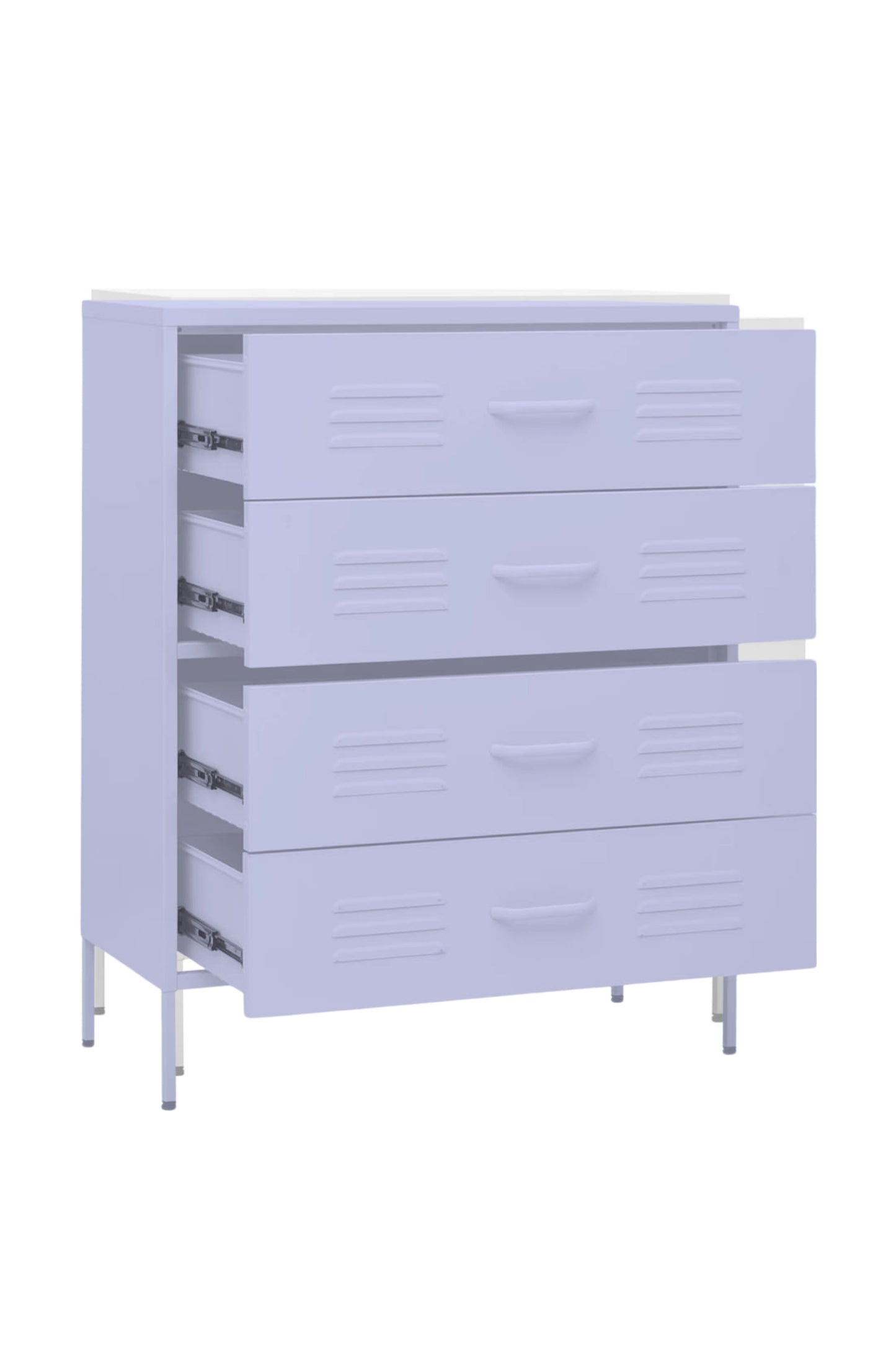 Quattro Treat in Taro Milk - Modern 4 Door Drawer- Storage Drawer