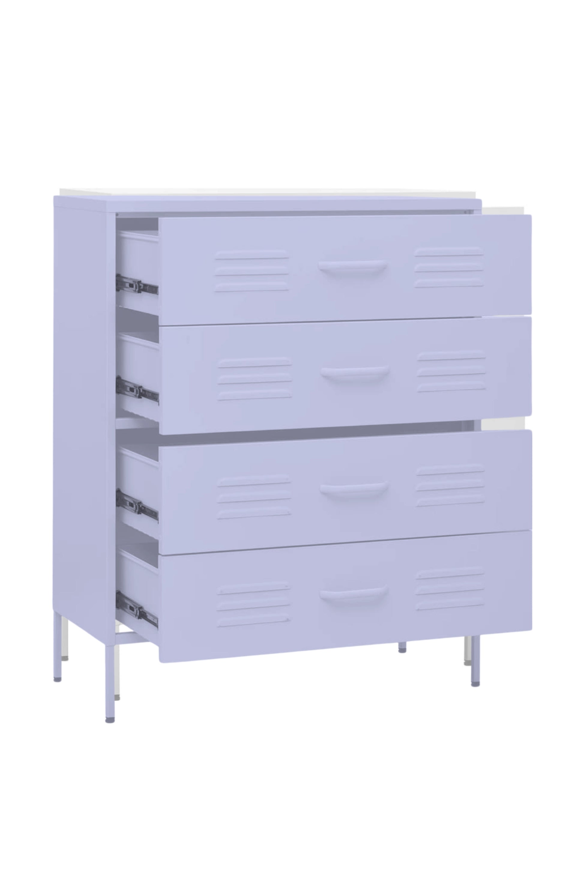 Quattro Treat in Taro Milk - Modern 4 Door Drawer- Storage Drawer