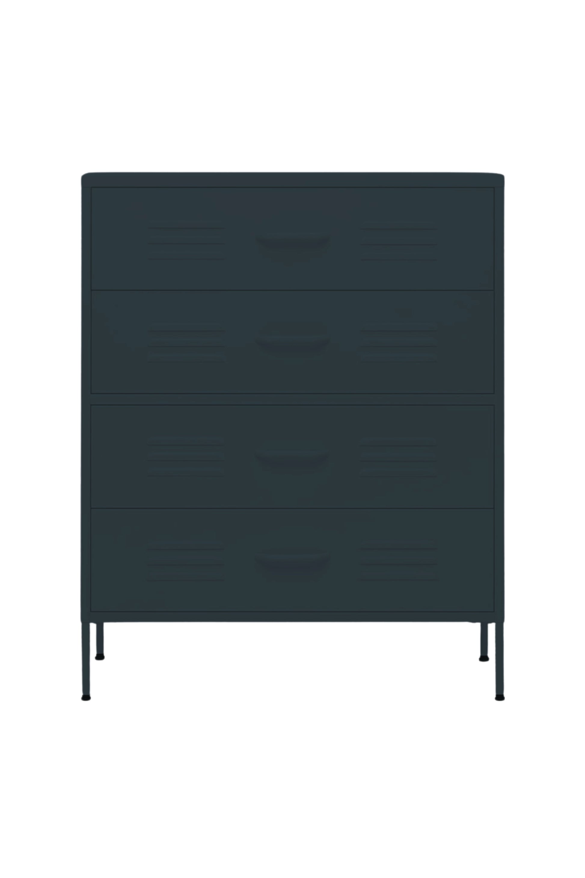 Quattro Treat in Twisted Liquorice - Modern 4 Door Drawer- Storage Drawer