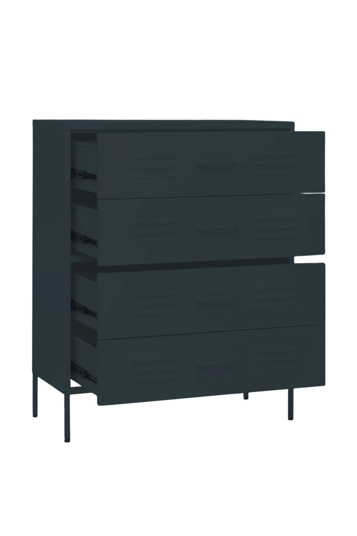 Quattro Treat in Twisted Liquorice - Modern 4 Door Drawer- Storage Drawer