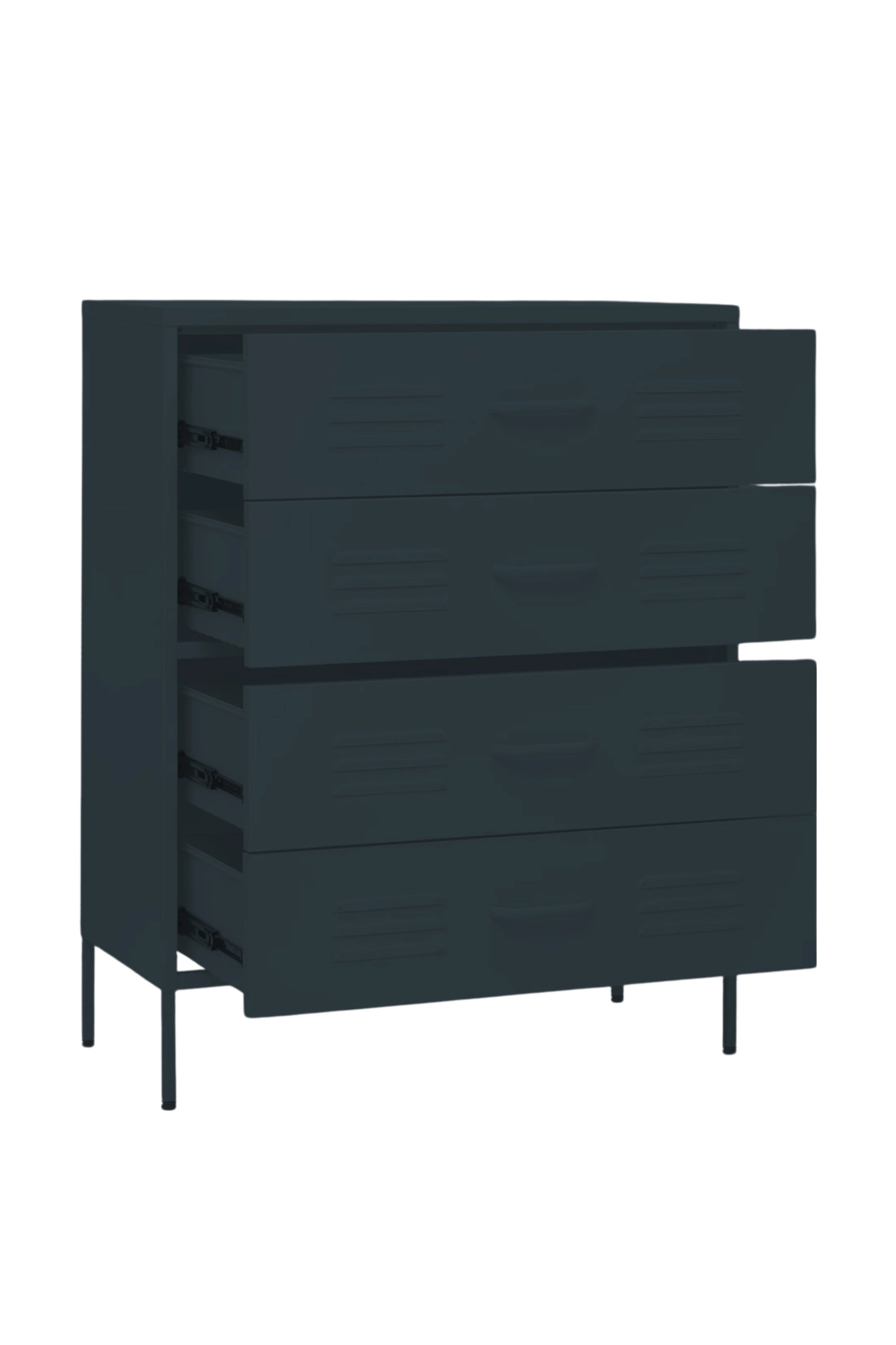 Quattro Treat in Twisted Liquorice - Modern 4 Door Drawer- Storage Drawer