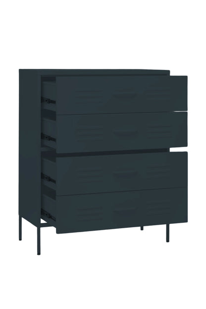 Quattro Treat in Twisted Liquorice - Modern 4 Door Drawer- Storage Drawer