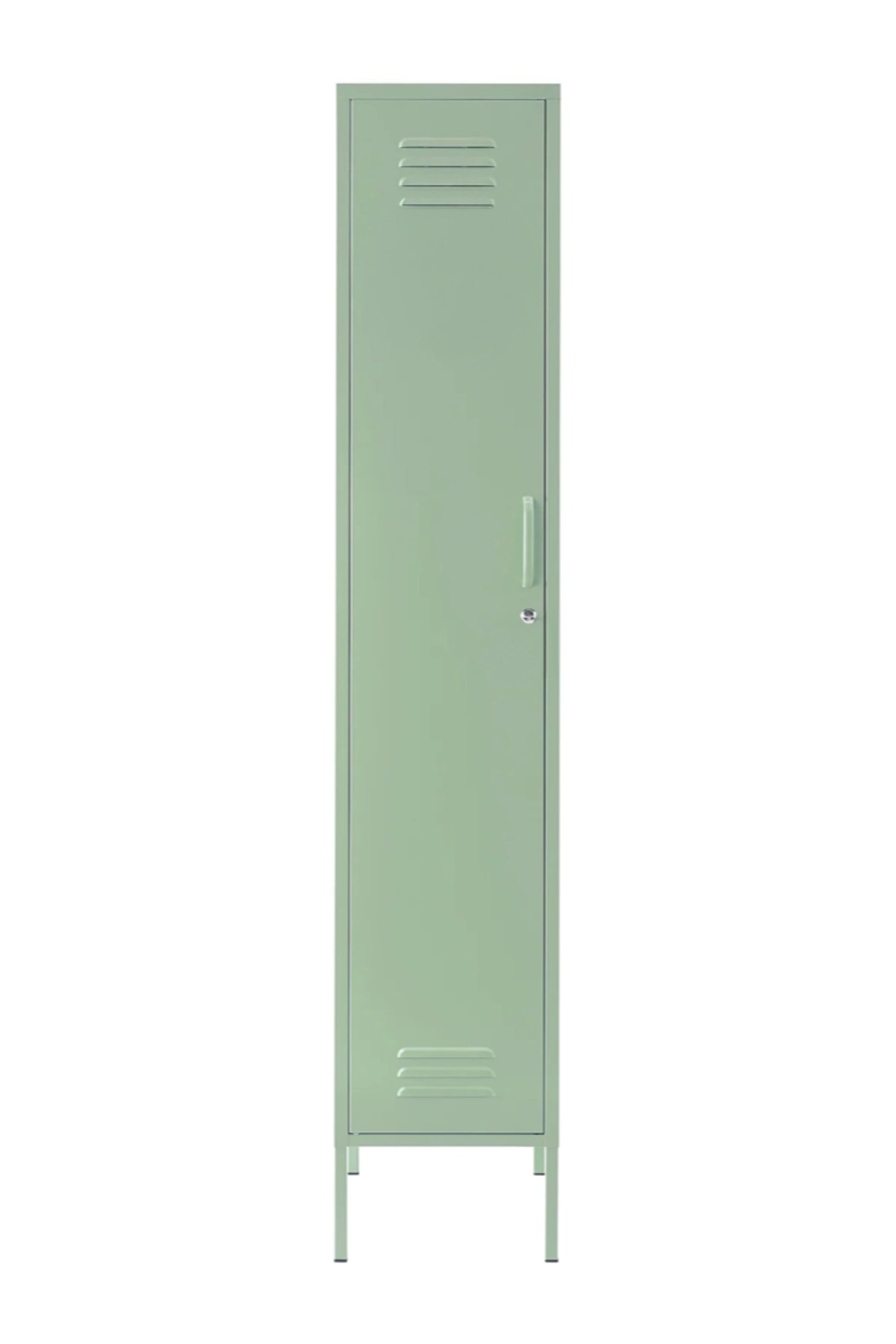 Single Dip in Cool Mint - Modern Steel Locker - Storage Cupboard - Left Door Opening
