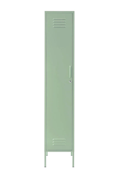 Single Dip in Cool Mint - Modern Steel Locker - Storage Cupboard - Left Door Opening