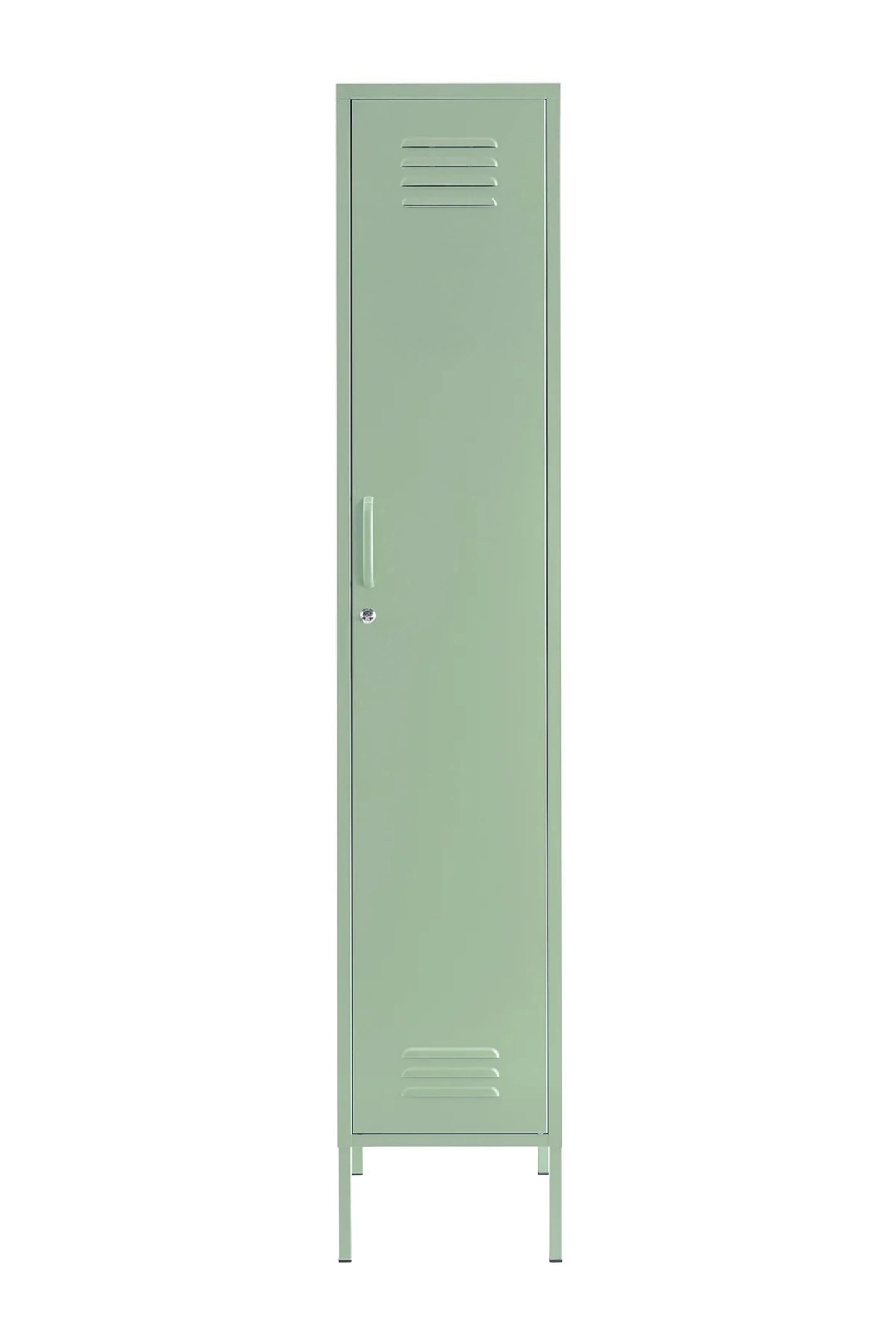 Single Dip in Cool Mint - Modern Steel Locker - Storage Cupboard - Right Door Opening