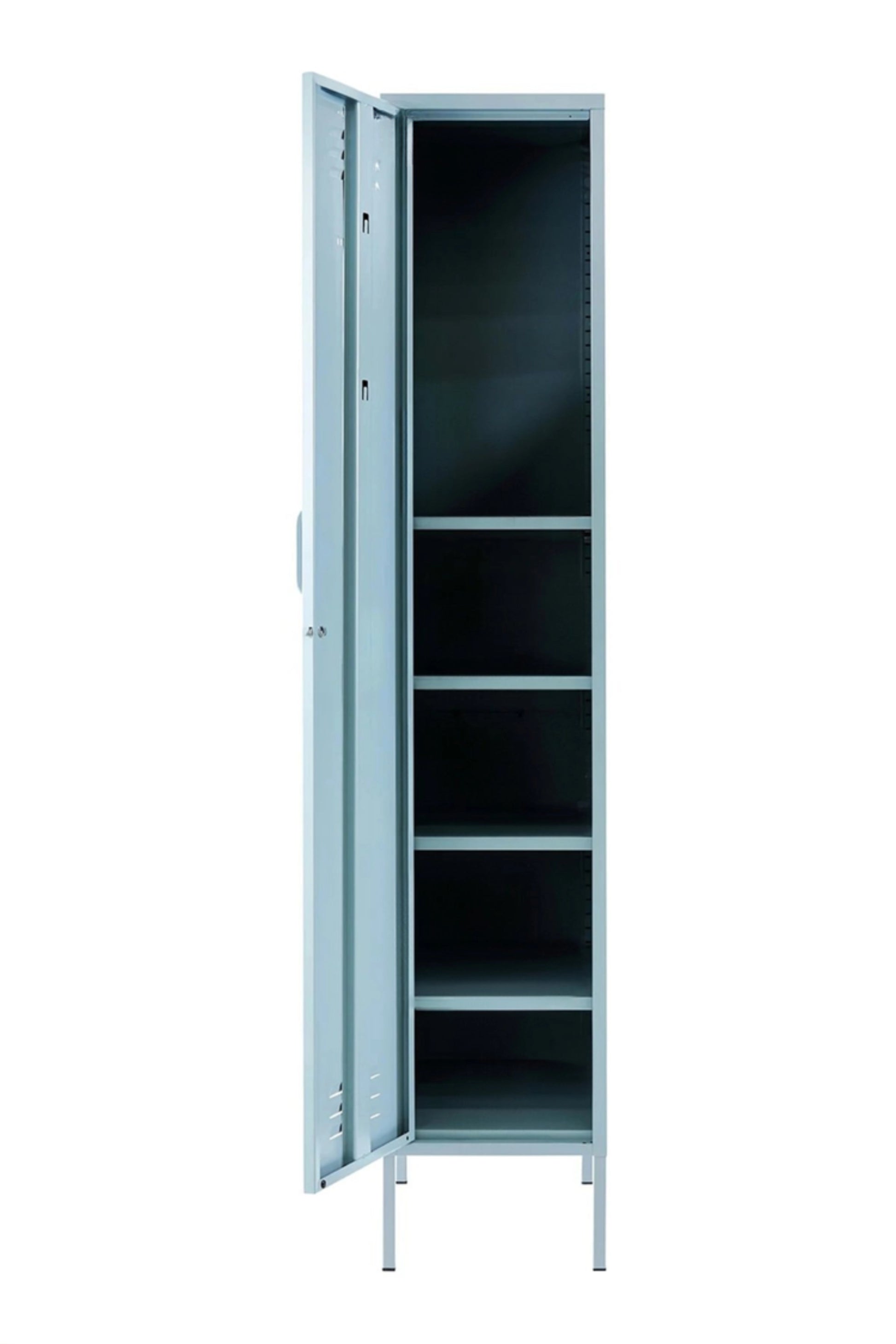 Single Dip in Double Bubblegum - Modern Steel Locker - Storage Cupboard - Left Door Opening