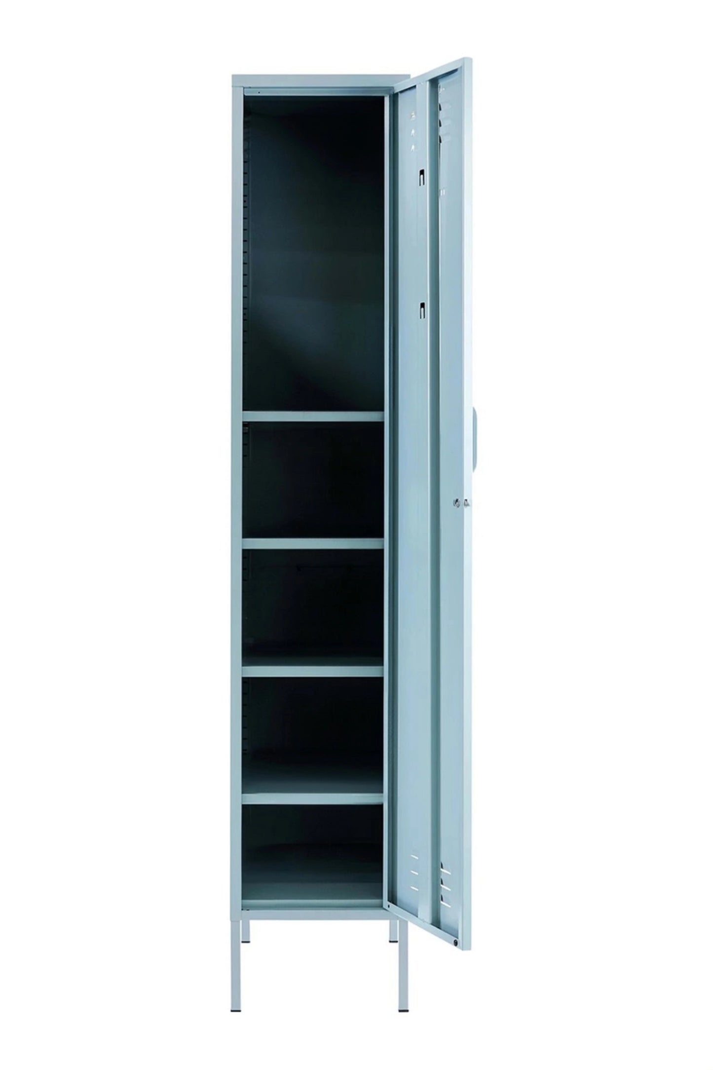 Single Dip in Double Bubblegum - Modern Steel Locker - Storage Cupboard - Right Door Opening