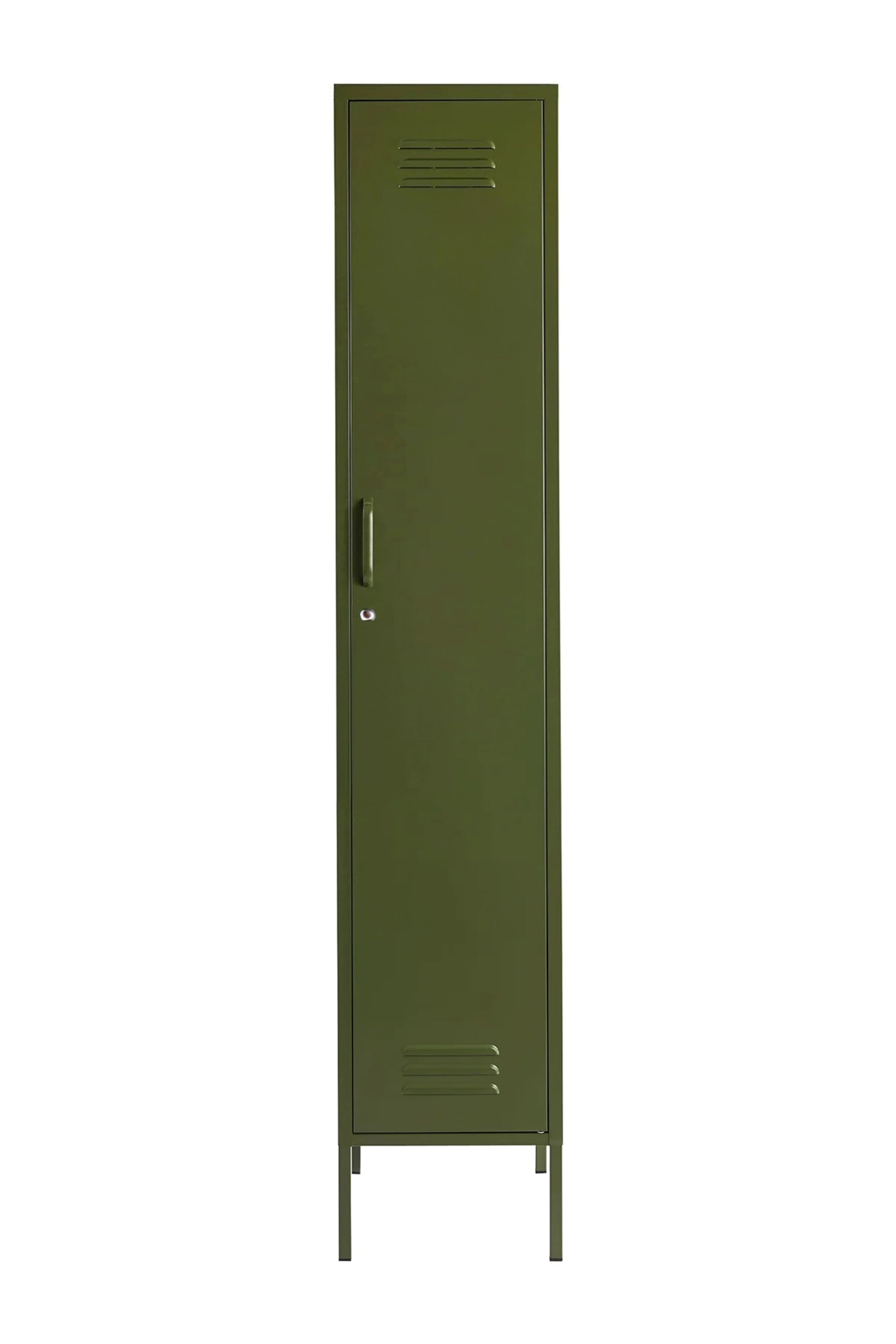 Single Dip in Matcha Latte - Modern Steel Locker - Storage Cupboard - Right Door Opening