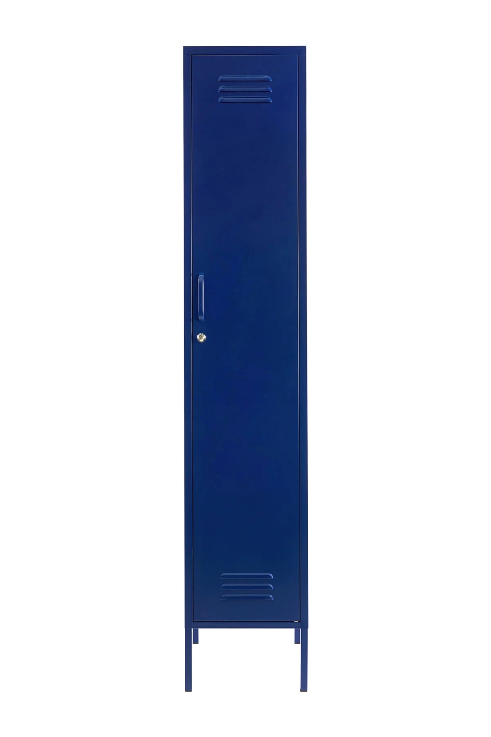 Single Dip in Midnight Blueberry - Modern Steel Locker - Storage Cupboard - Right Door Opening