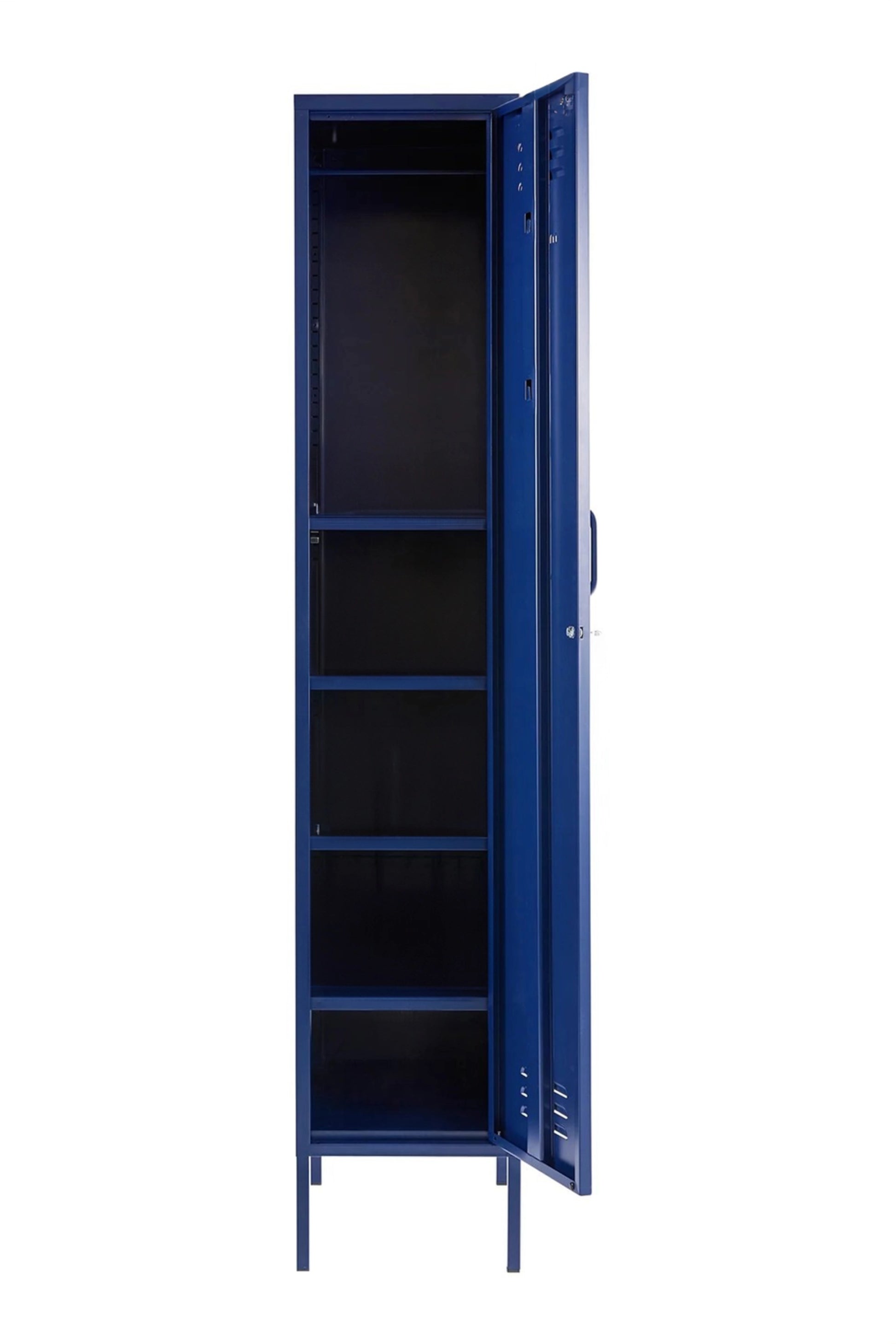 Single Dip in Midnight Blueberry - Modern Steel Locker - Storage Cupboard - Right Door Opening