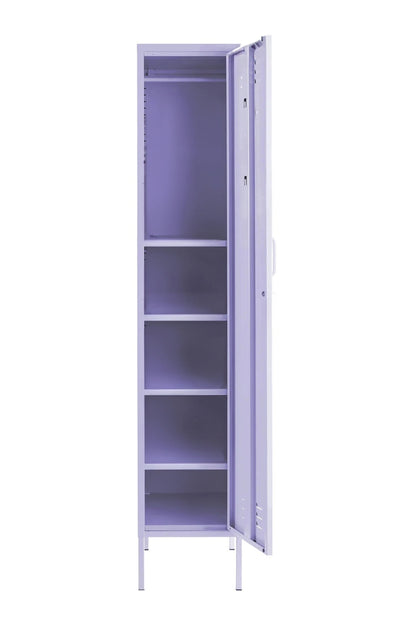 Single Dip in Taro Milk - Modern Steel Locker - Storage Cupboard - Right Door Opening
