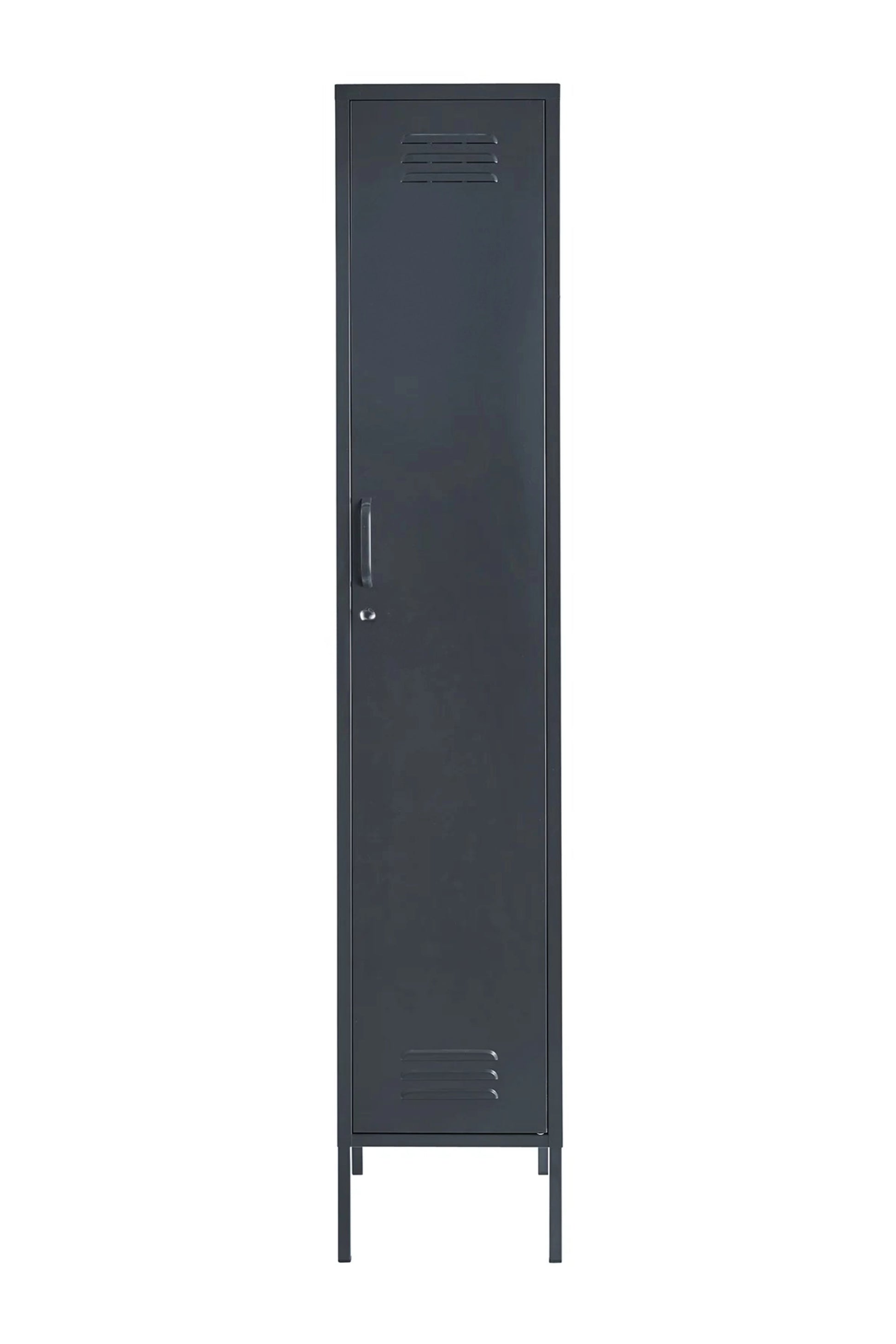 Single Dip in Twisted Liquorice - Modern Steel Locker - Storage Cupboard - Right Door Opening