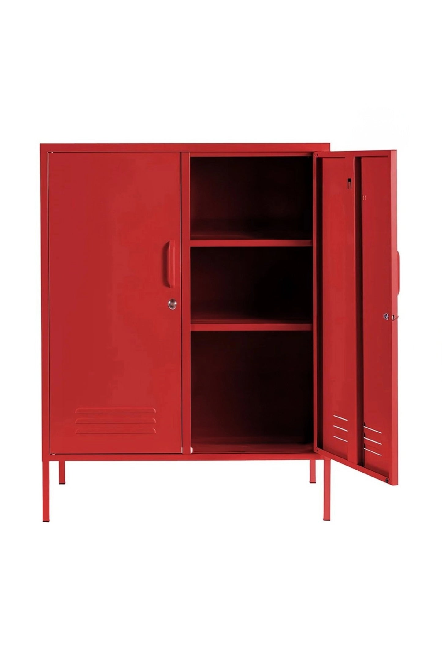 Standard Scoop in Cherry Bombshell - Modern Steel Locker - Storage Cabinet