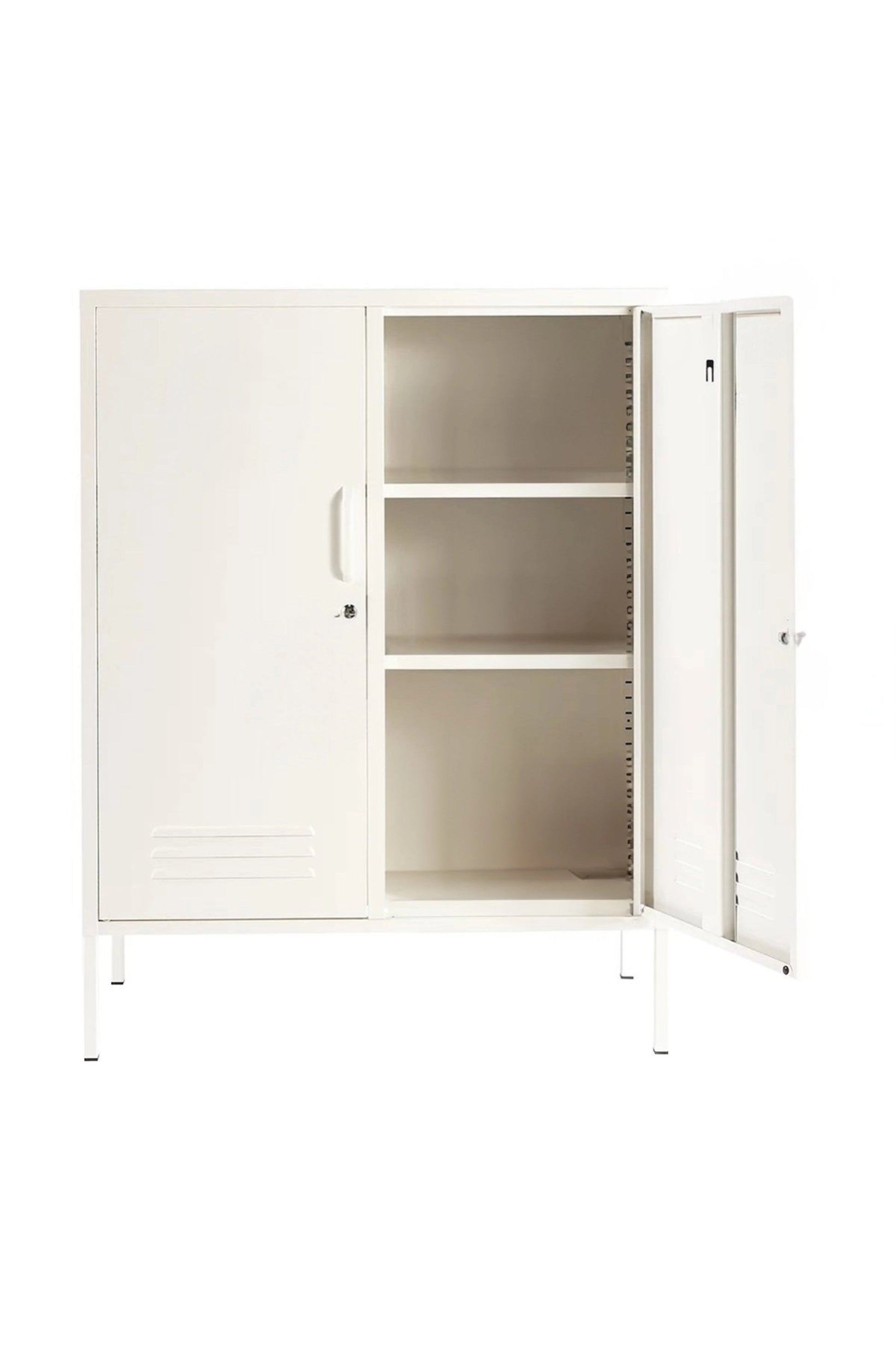 Standard Scoop in Coconut Cream - Modern Steel Locker - Storage Cabinet