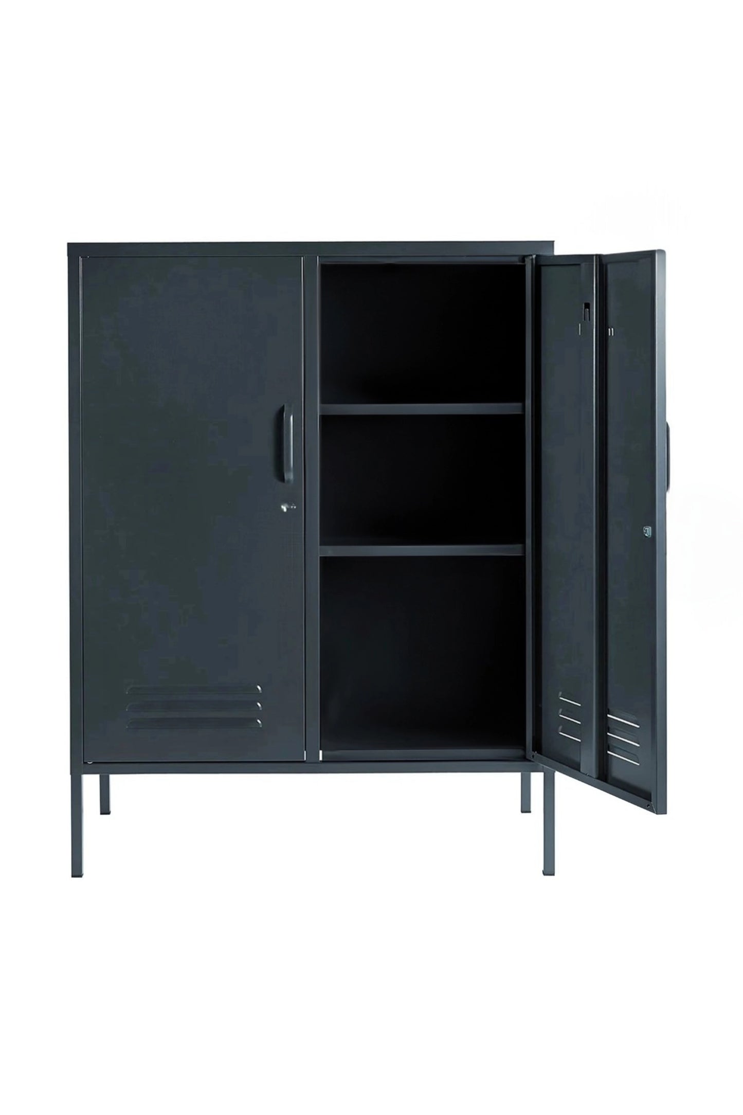 Standard Scoop in Twisted Liquorice - Modern Steel Locker - Storage Cabinet