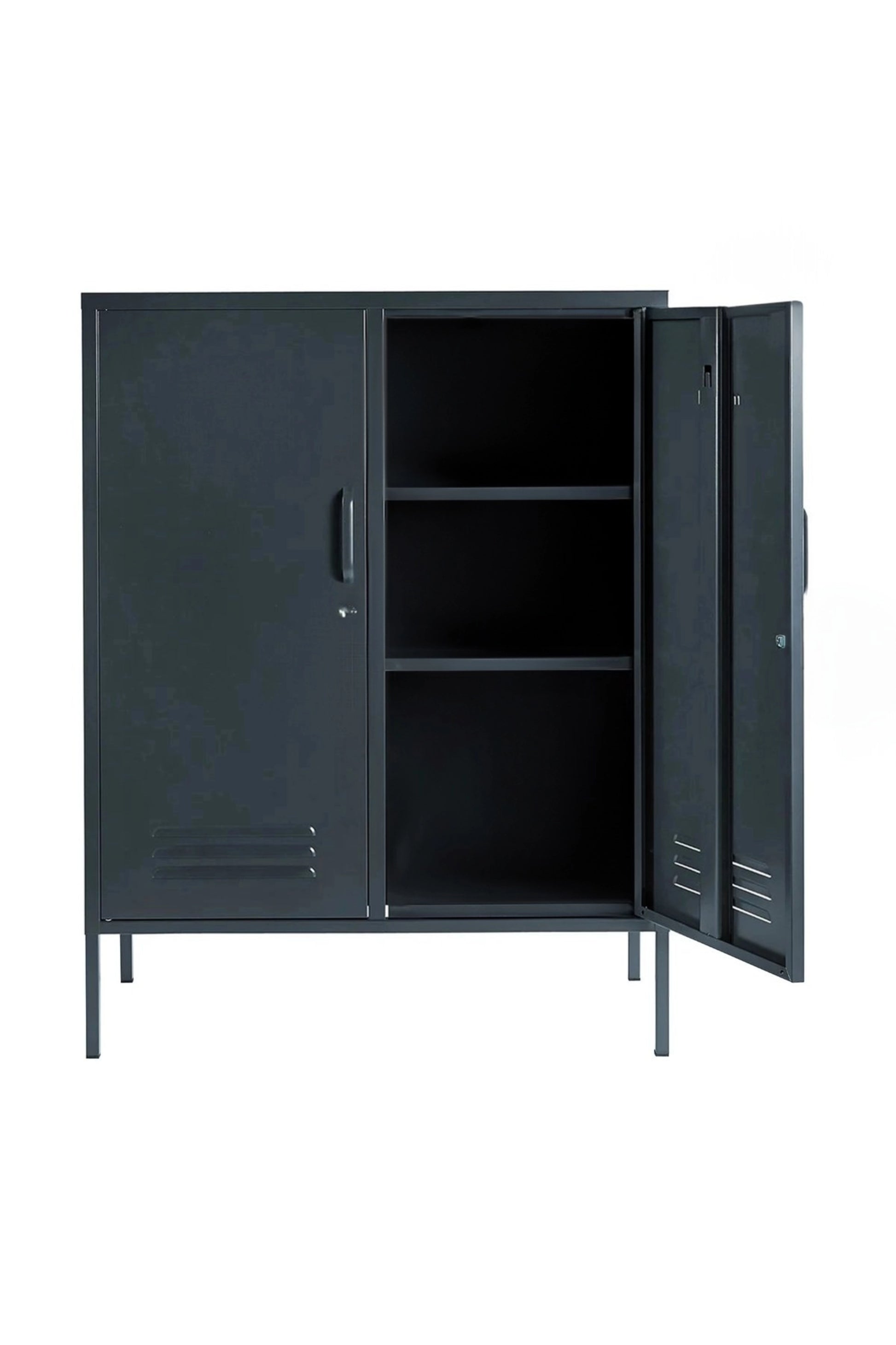 Standard Scoop in Twisted Liquorice - Modern Steel Locker - Storage Cabinet