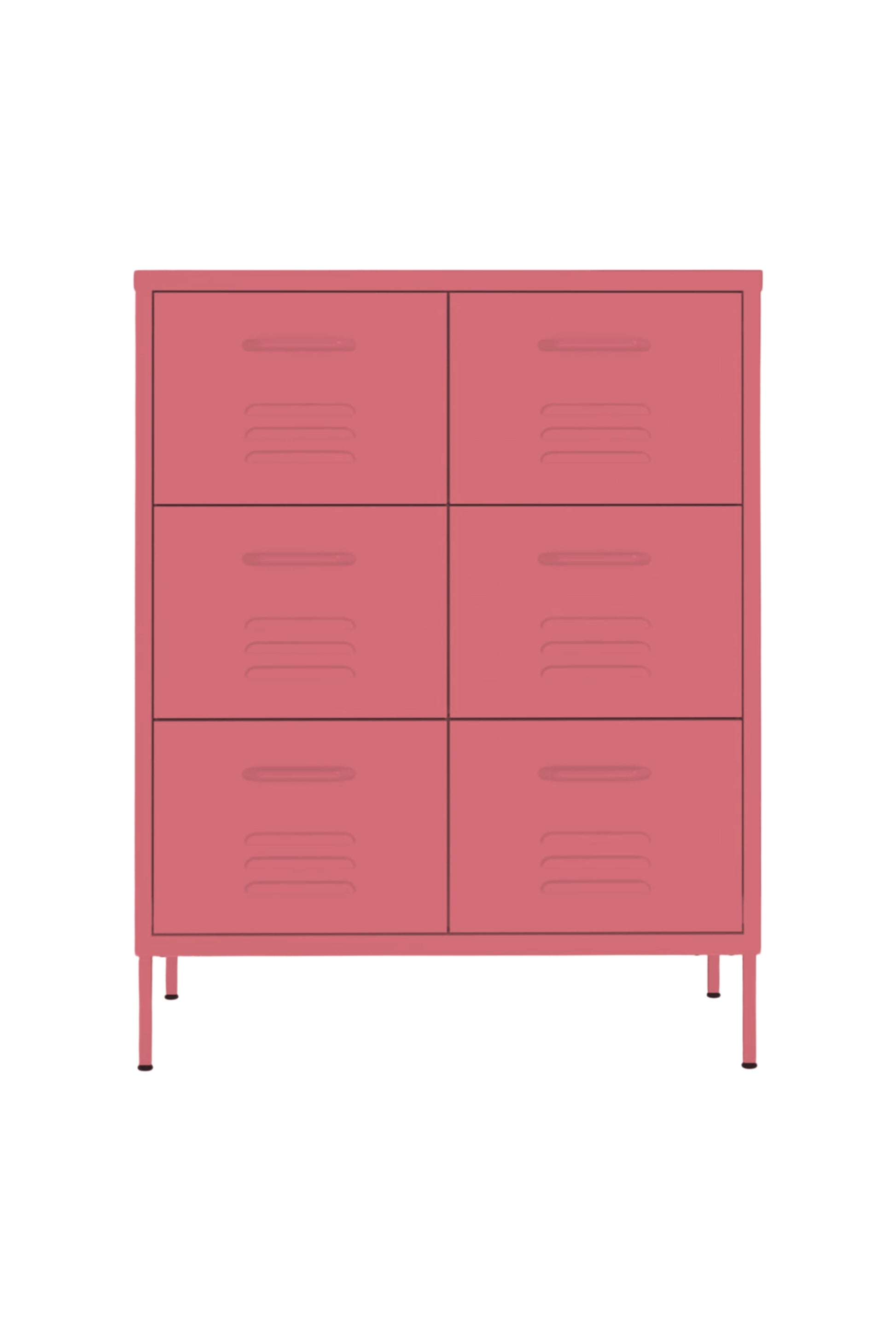 Super Scoop in Berrylicious - Modern 6 Door Drawer- Storage Drawer