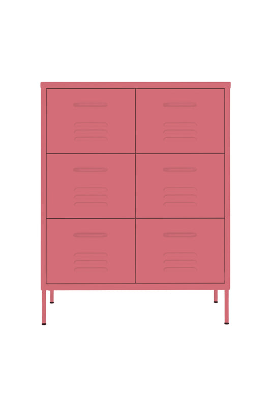 Super Scoop in Berrylicious - Modern 6 Door Drawer- Storage Drawer