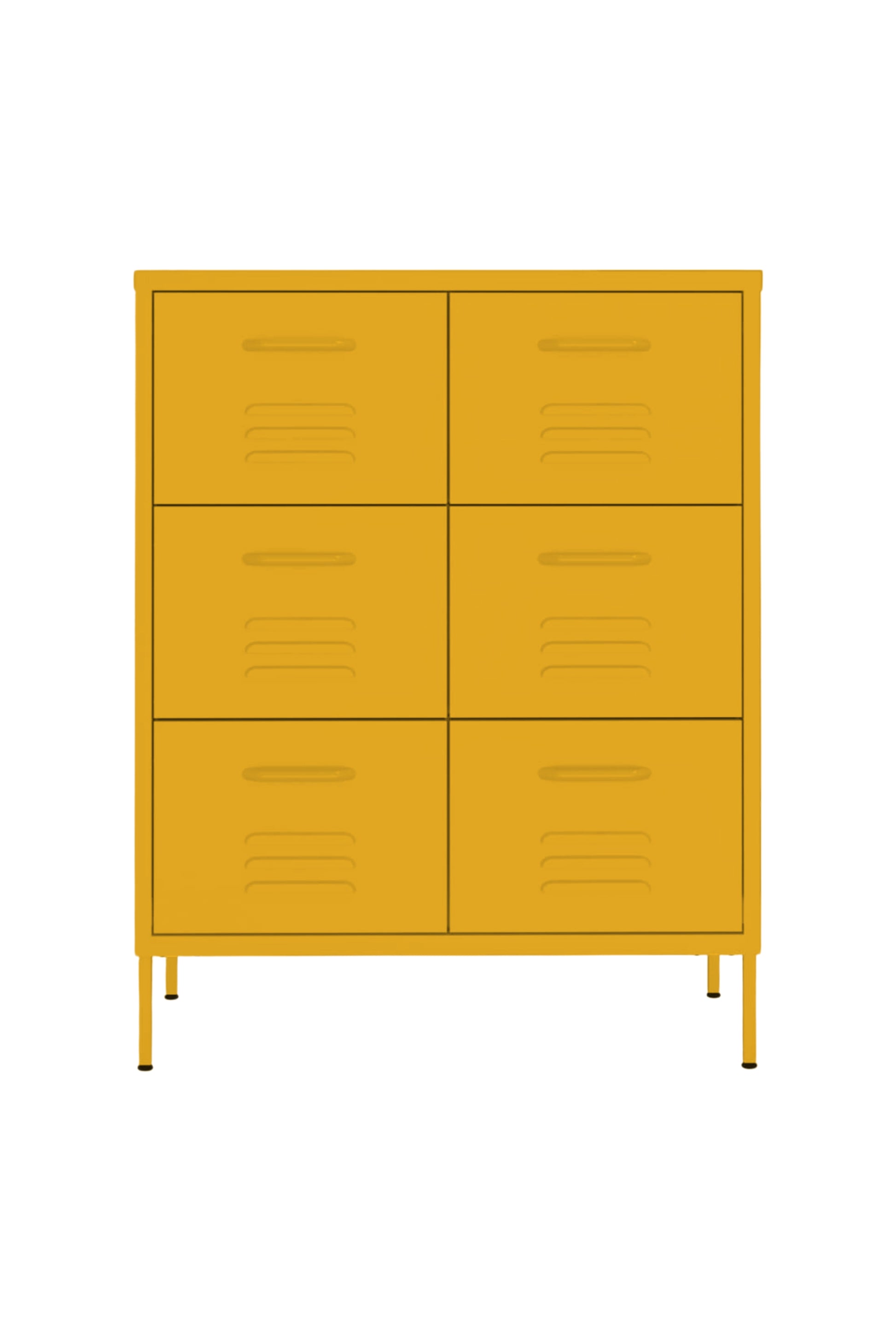 Super Scoop in Butter Salted Caramel - Modern 6 Door Drawer- Storage Drawer
