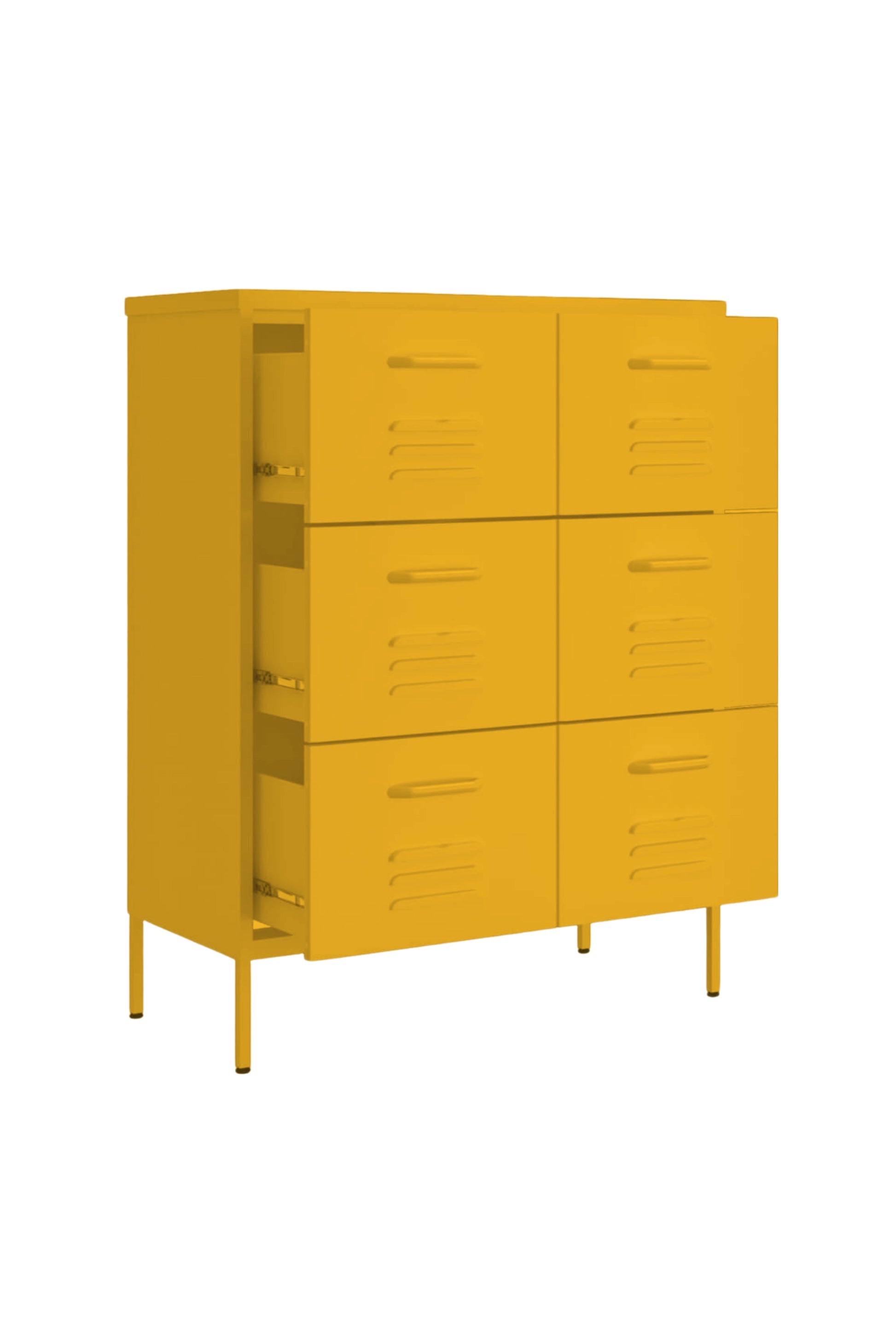 Super Scoop in Butter Salted Caramel - Modern 6 Door Drawer- Storage Drawer