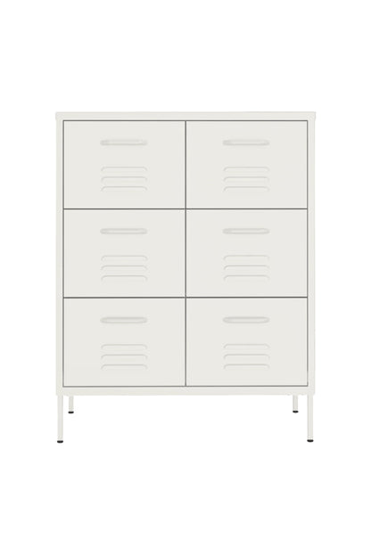 Super Scoop in Coconut Cream - Modern 6 Door Drawer- Storage Drawer