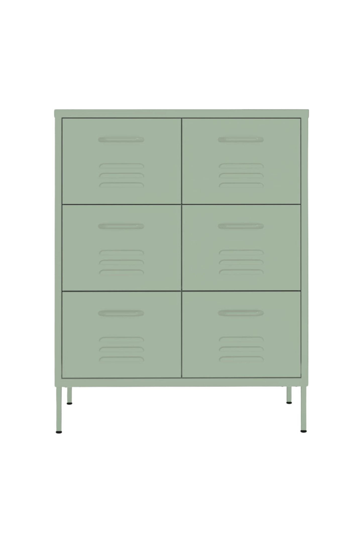 Super Scoop in Cool Mint - Modern 6 Door Drawer- Storage Drawer