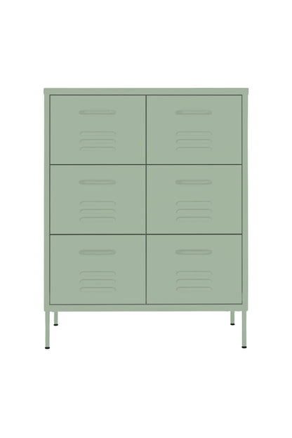 Super Scoop in Cool Mint - Modern 6 Door Drawer- Storage Drawer
