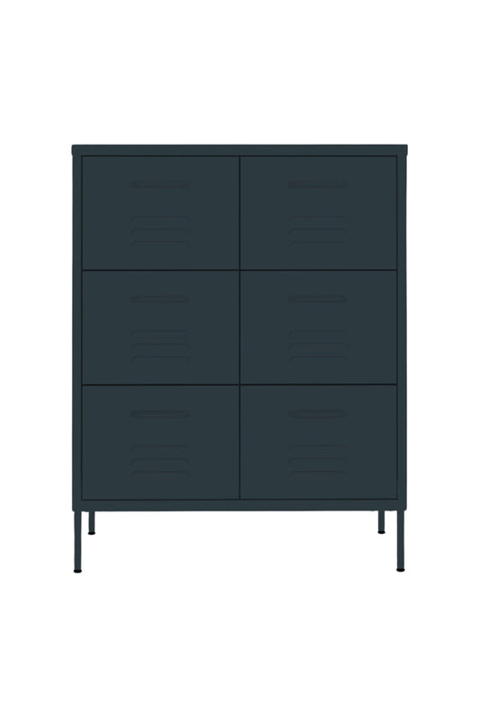 Super Scoop in Twisted Liquorice - Modern 6 Door Drawer- Storage Drawer