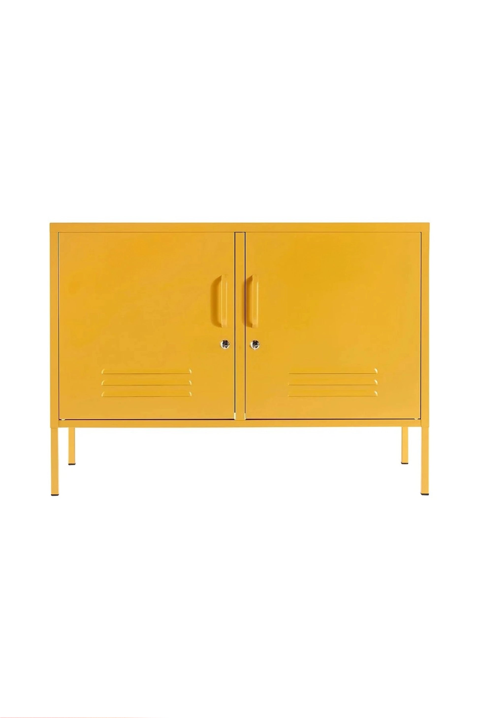 Tiny Treat in Butter Salted Caramel - Modern Meda Cabinet - Storage Cabinet