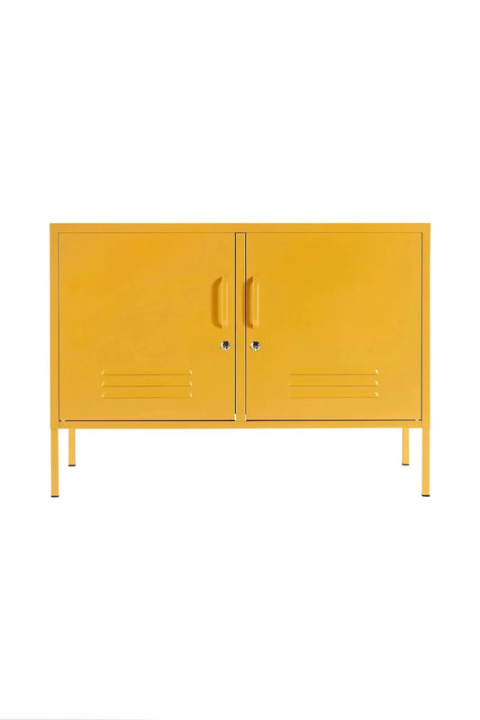 Tiny Treat in Butter Salted Caramel - Modern Meda Cabinet - Storage Cabinet