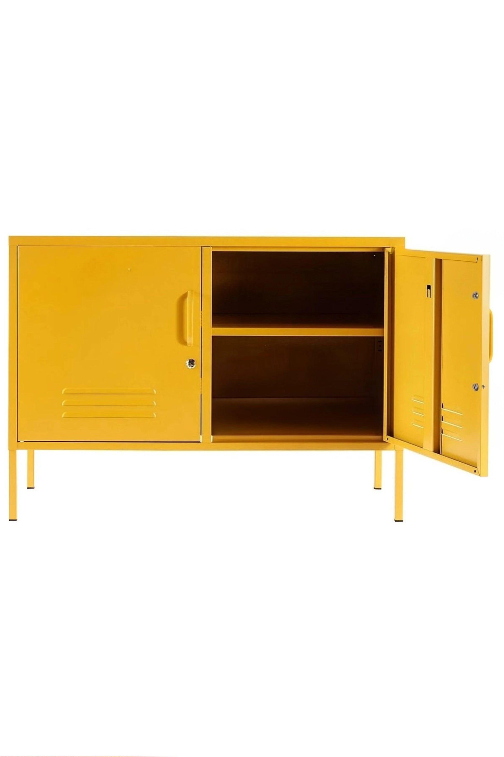 Tiny Treat in Butter Salted Caramel - Modern Meda Cabinet - Storage Cabinet